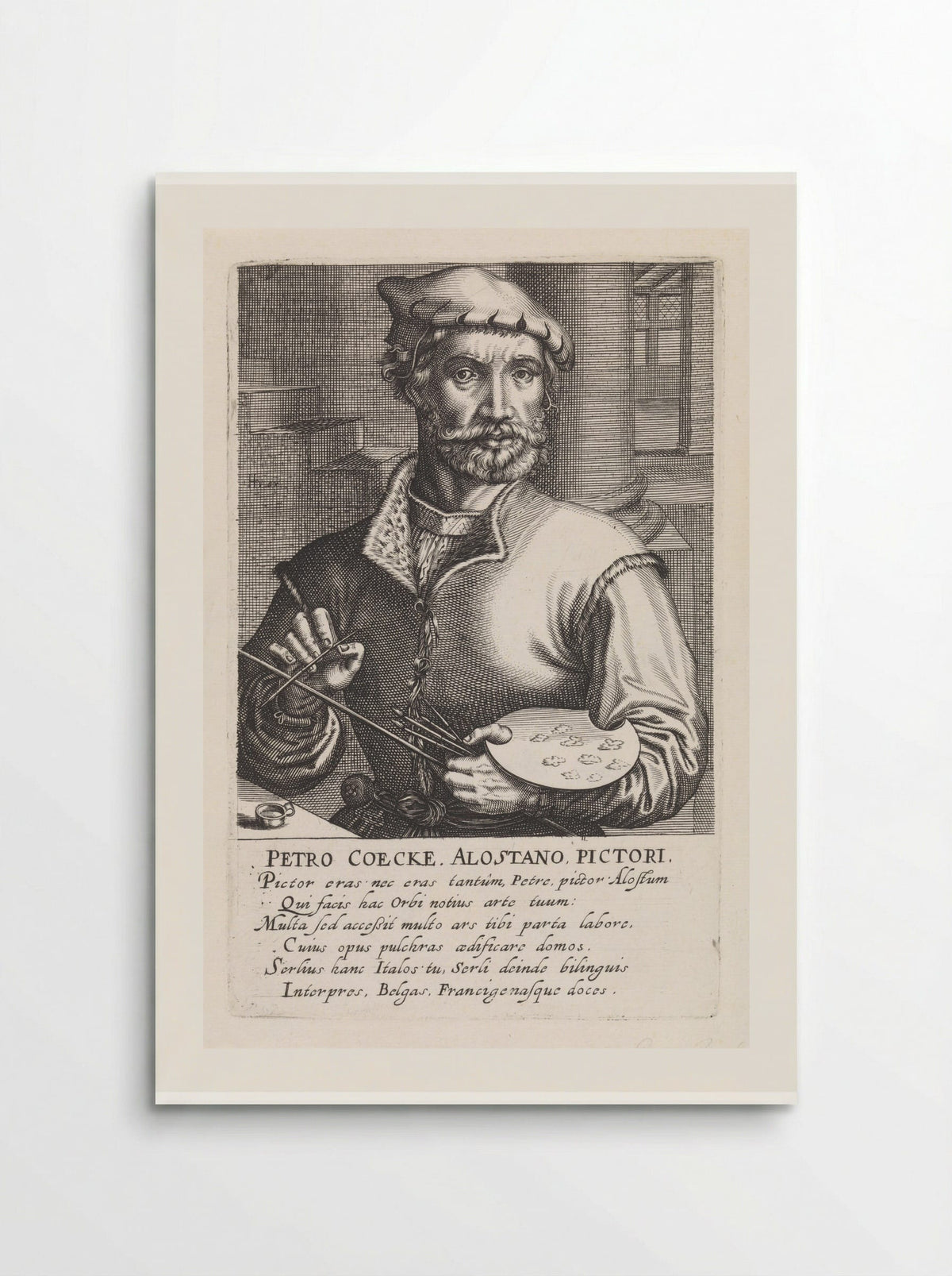 Portrait of Pieter Coecke van Aelst - Hendrick Hondius (I) - Poster
