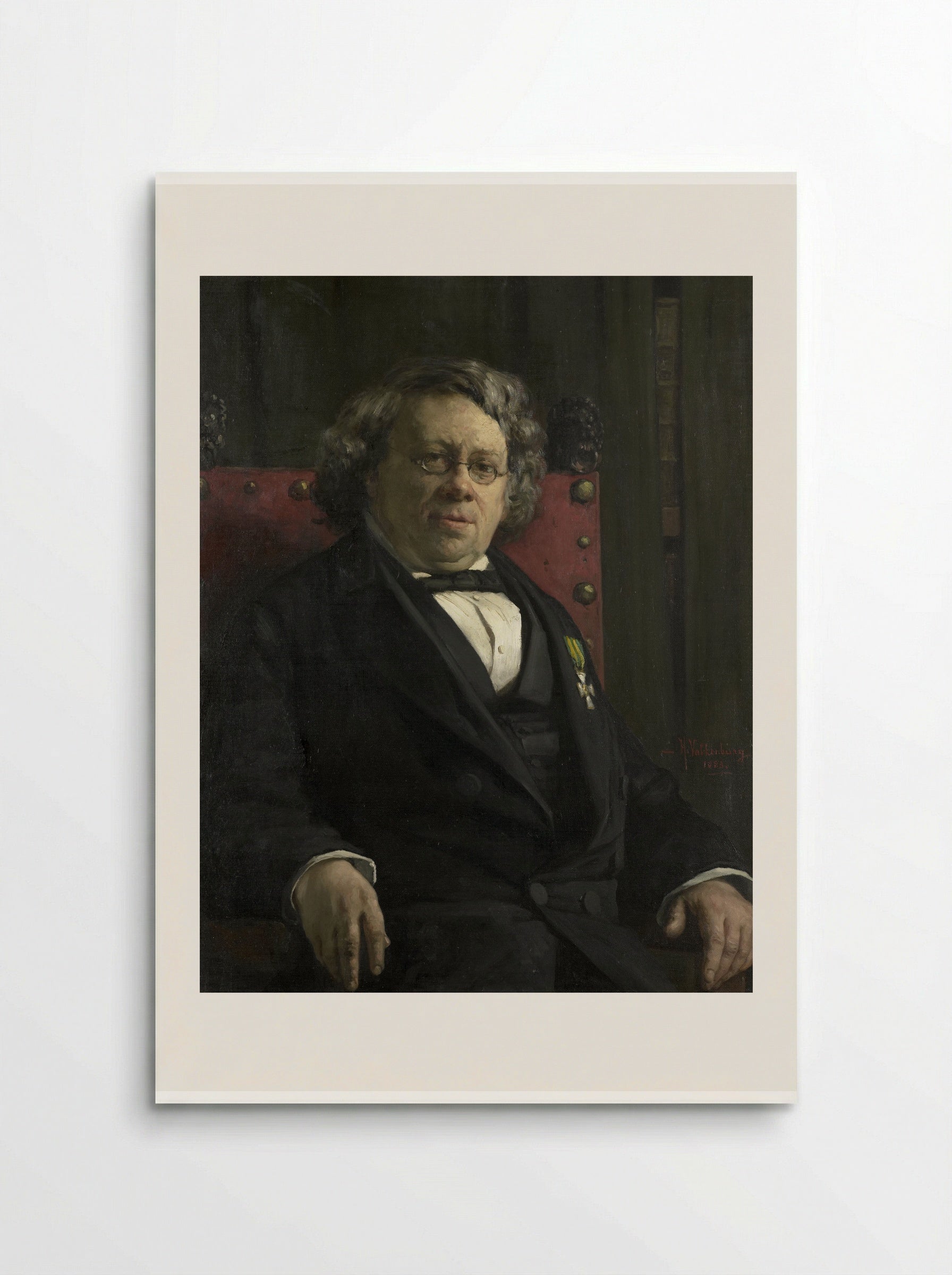 Portrait of Pieter Harme Witkamp - Hendrik Valkenburg - Poster