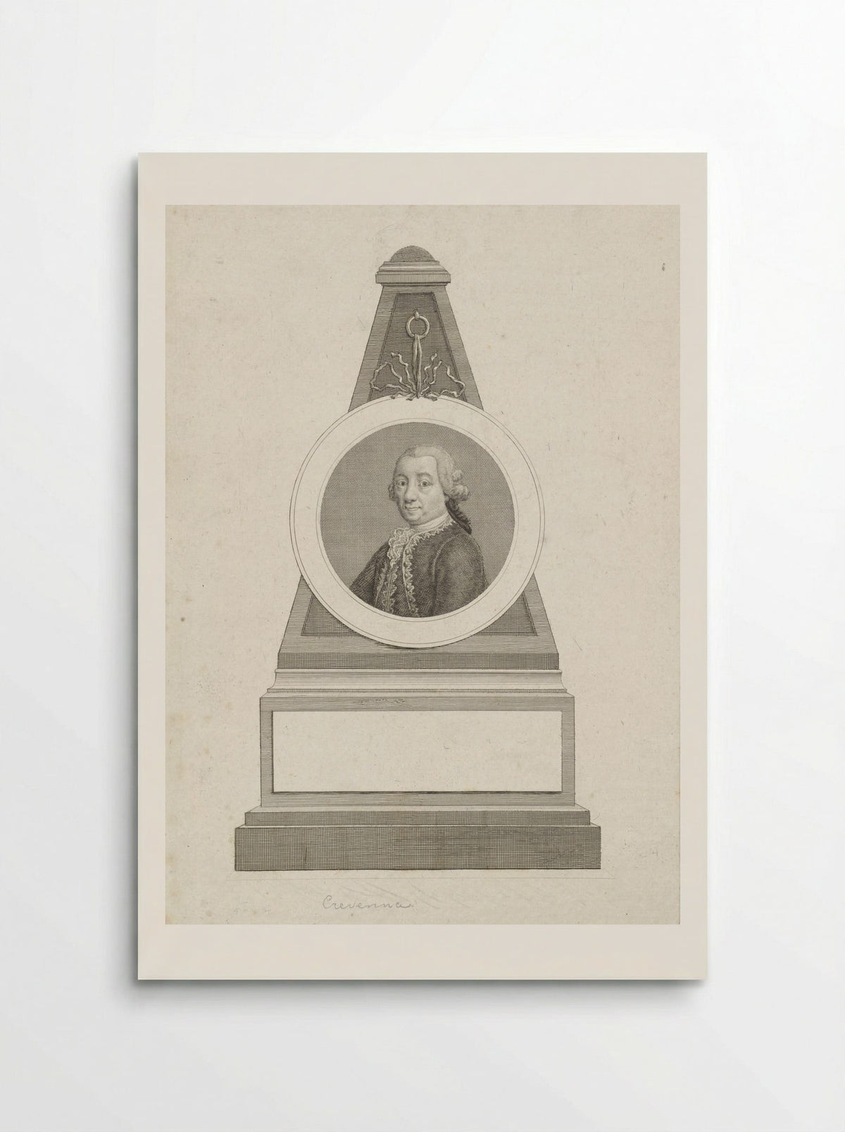 Portrait of Pietro Antonio Crevenna - Reinier Vinkeles - Poster
