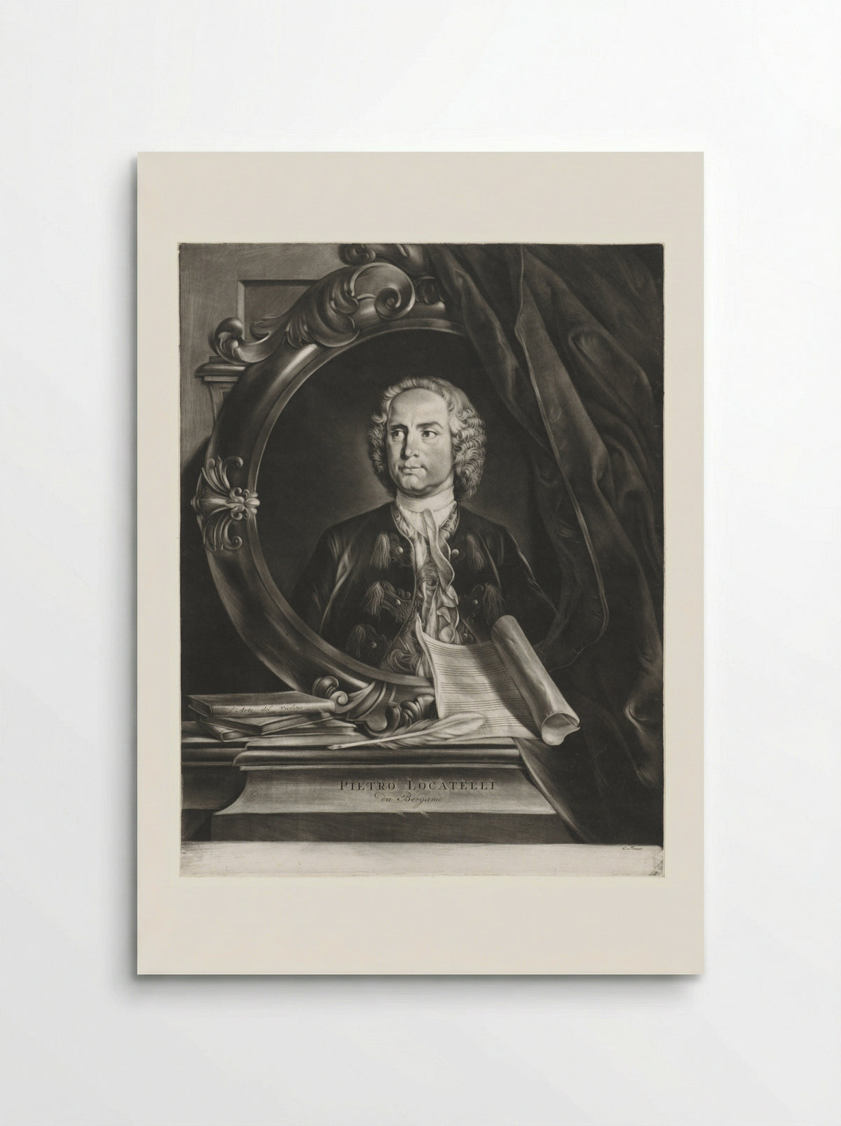 Portrait of Pietro Locatelli - Cornelis Troost - Poster