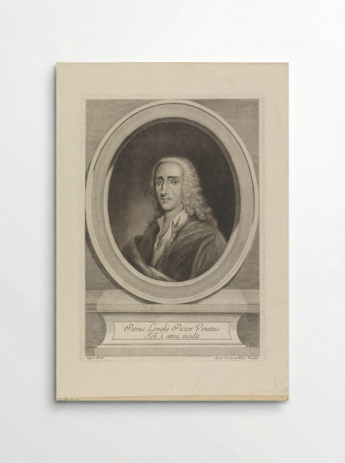 Portrait of Pietro Longhi - Giovanni Cattini - Poster