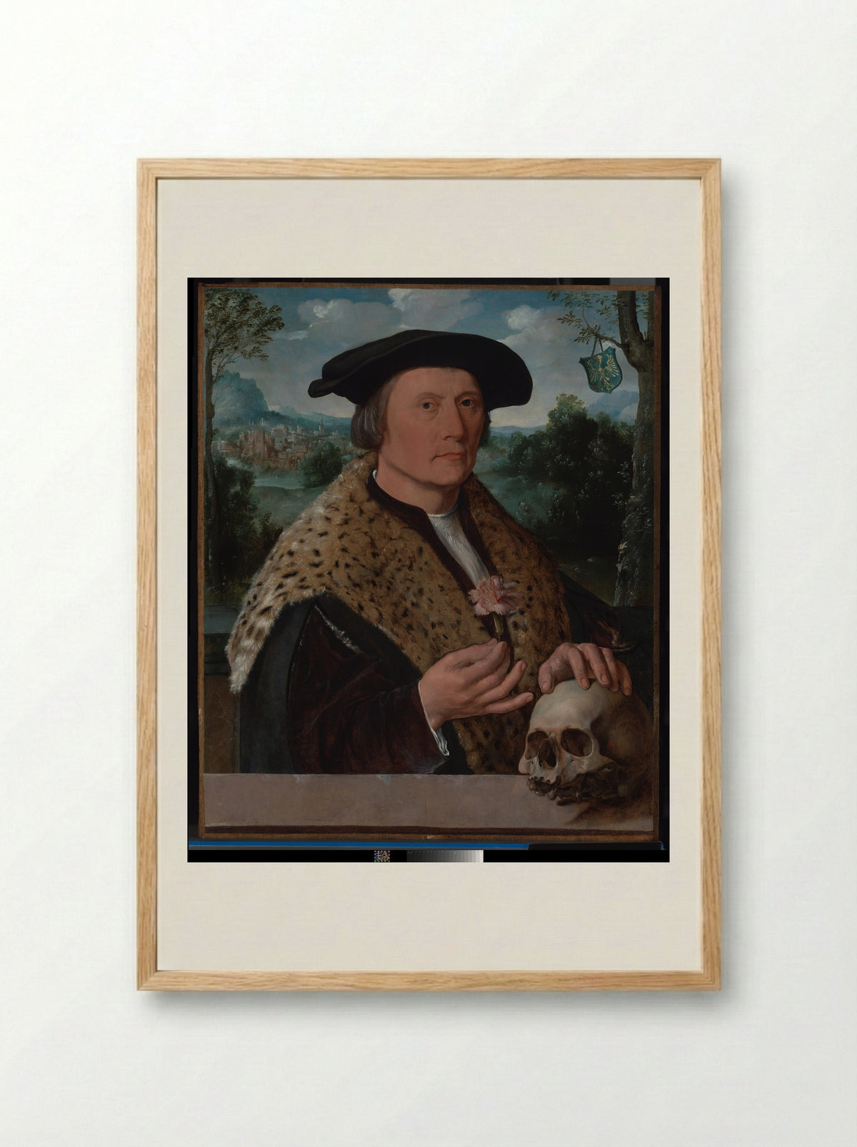 Portrait of Pompeius Occo - Dirck Jacobsz. - Framed Print Wood
