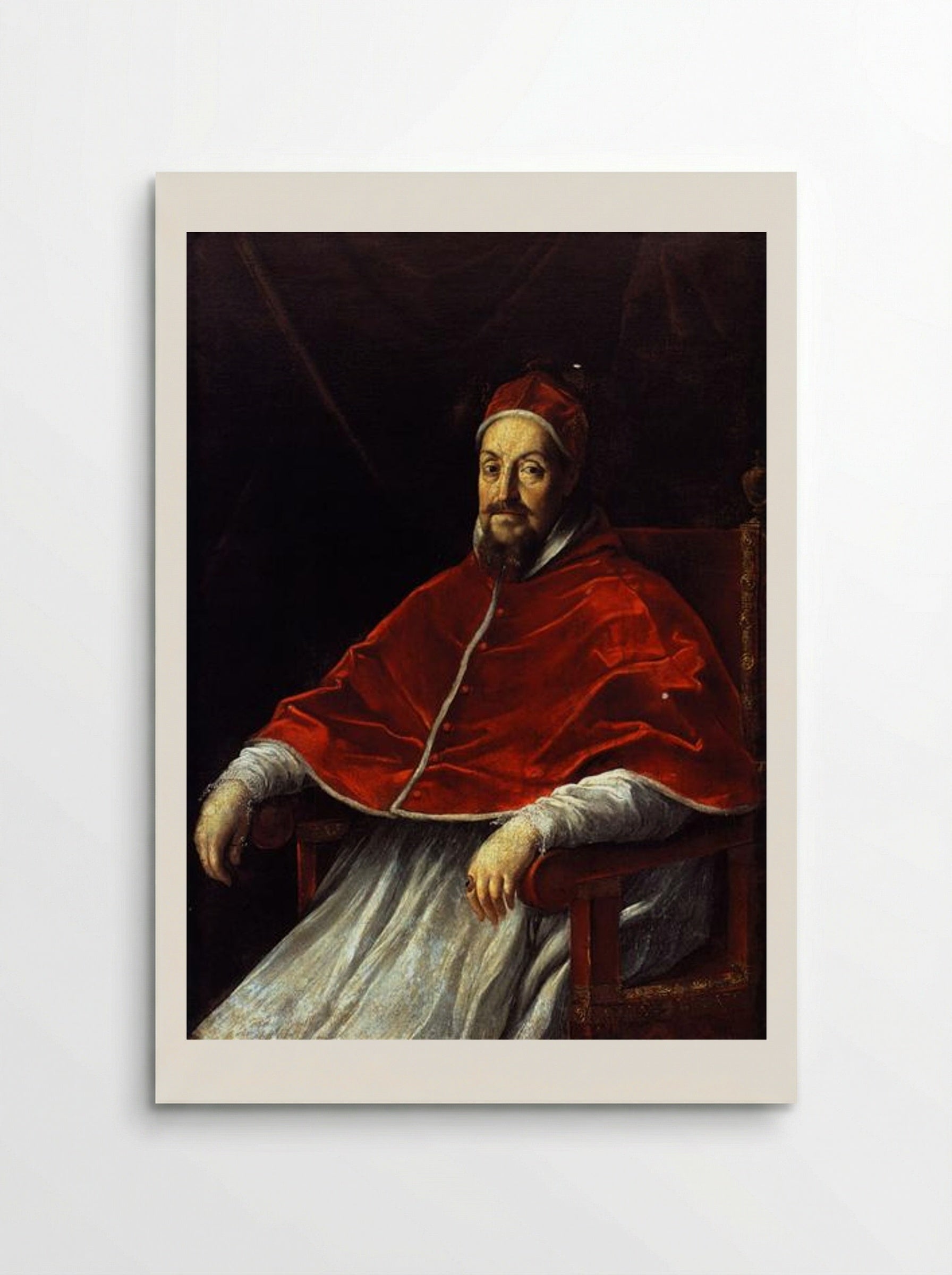Portrait of Pope Gregory XV - Guido Reni - Poster