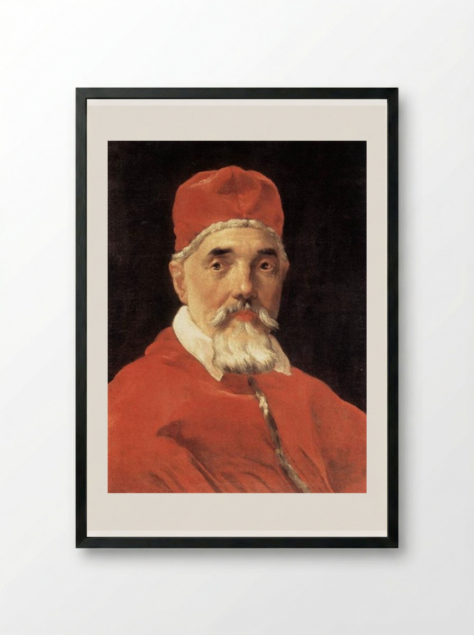 Portrait of Pope Urban VIII - Gian Lorenzo Bernini - Framed Print Black
