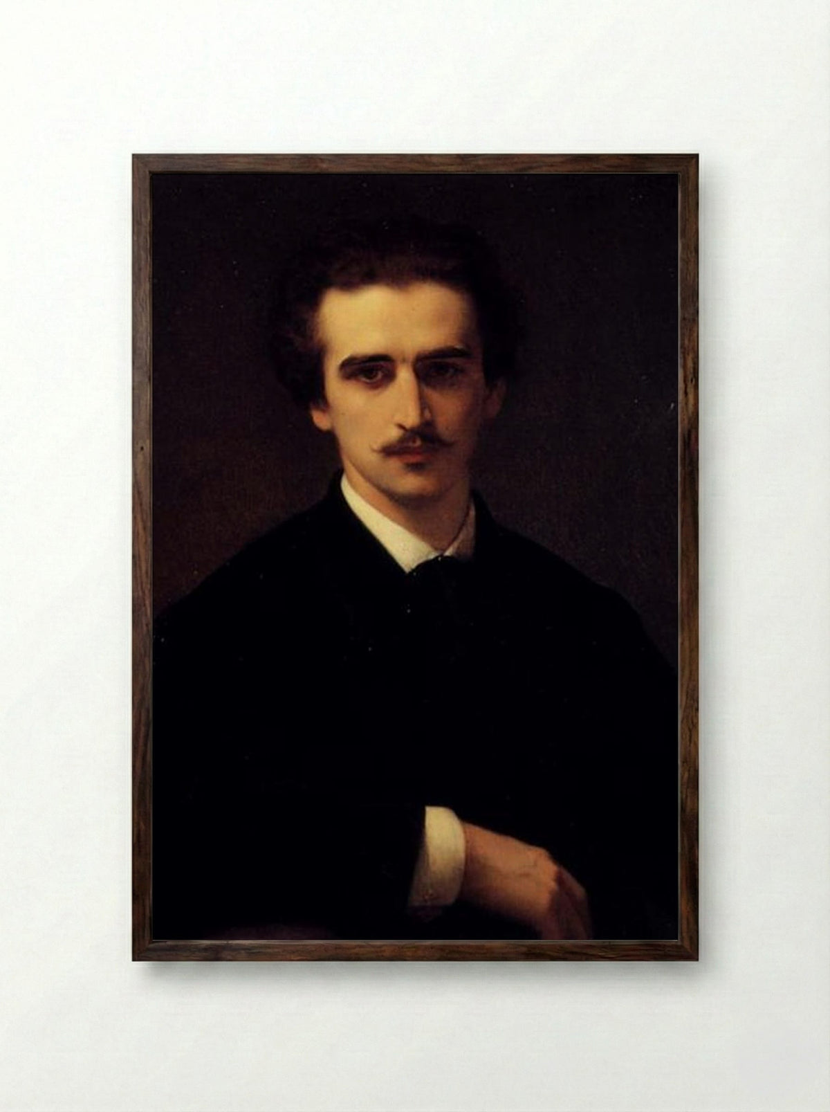 Portrait of Prince K.A. Gorchakov - Alexandre Cabanel - Framed Print Dark Wood