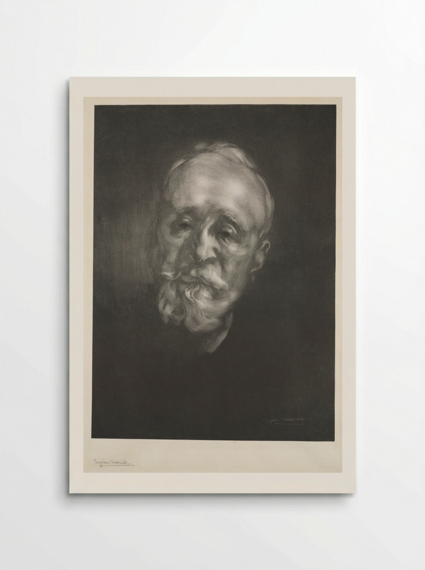 Portrait of Puvis de Chavannes - Eugène Carrière - Poster