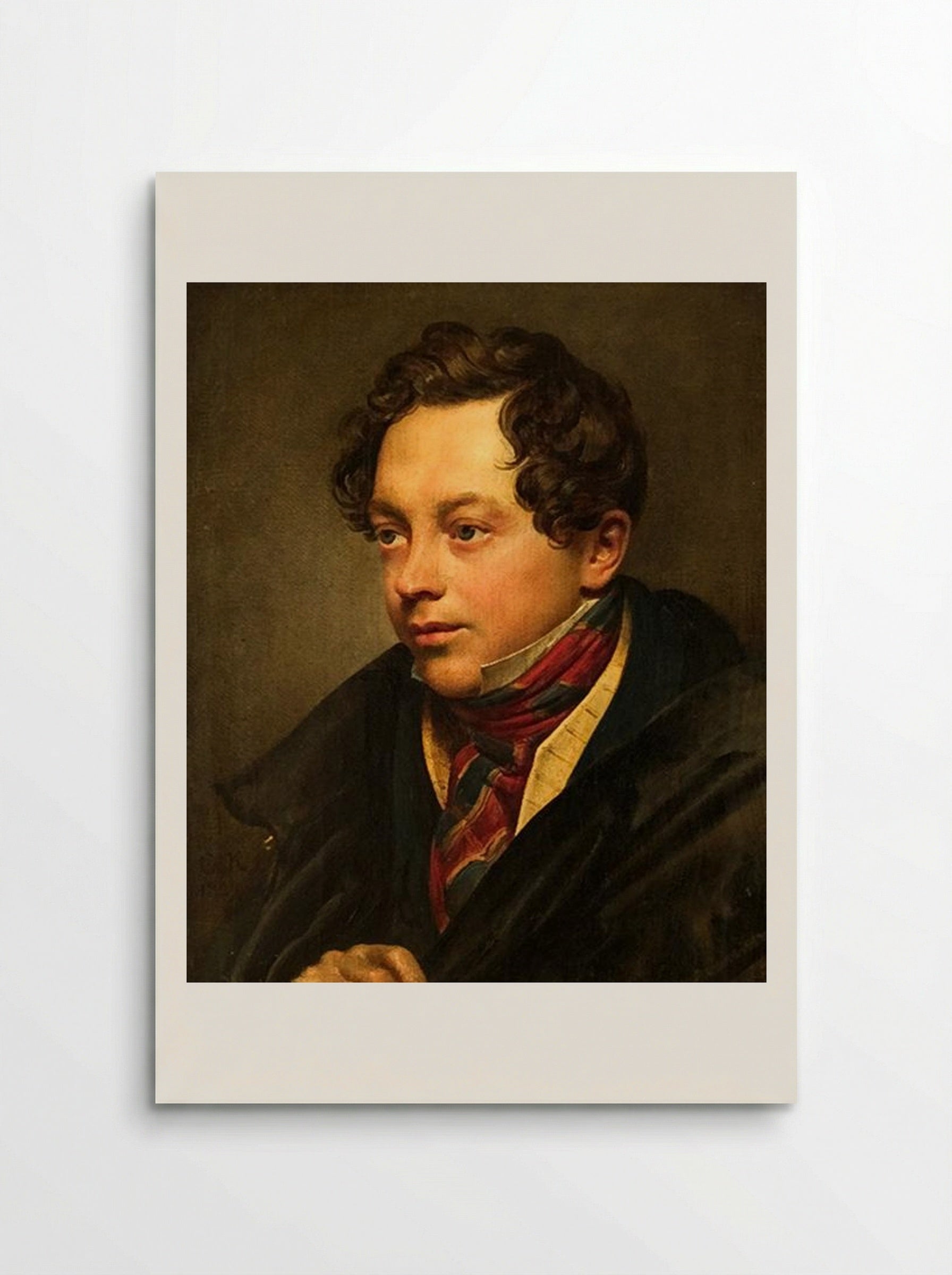 Portrait of Pyotr Basin - Orest Kiprensky - Poster