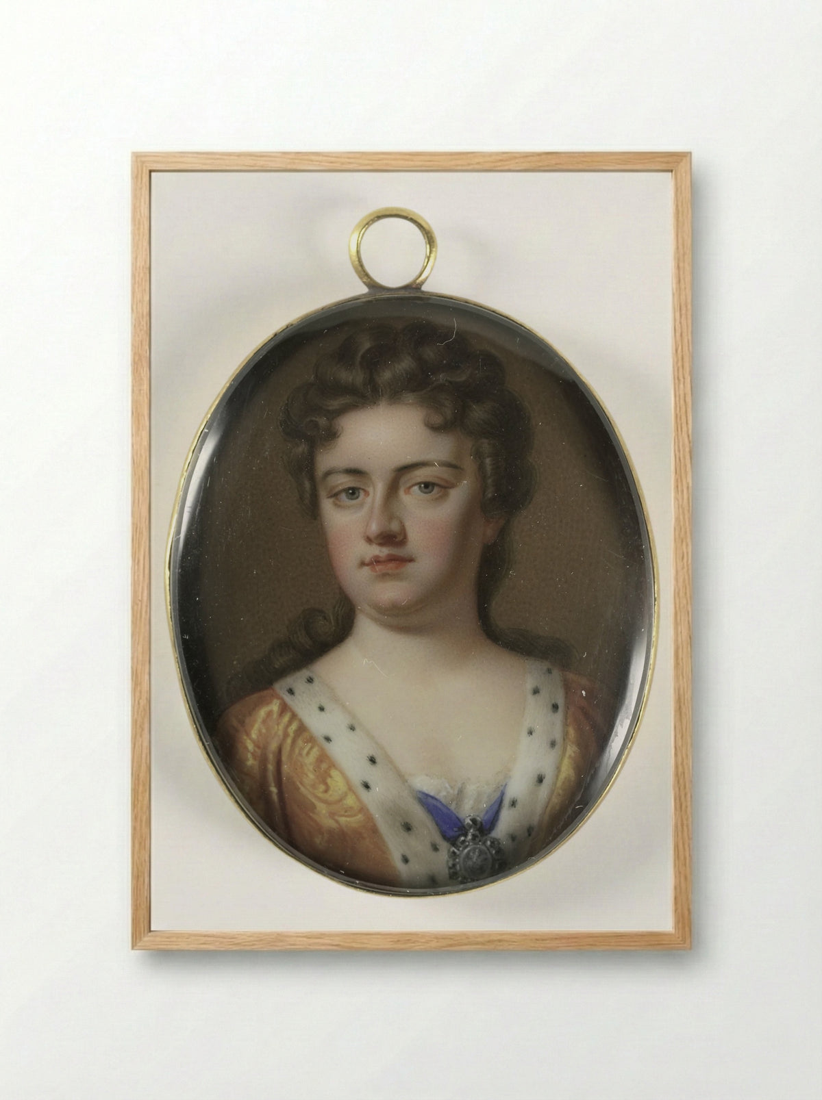 Portrait of Queen Anne - Charles Boit - Framed Print Wood