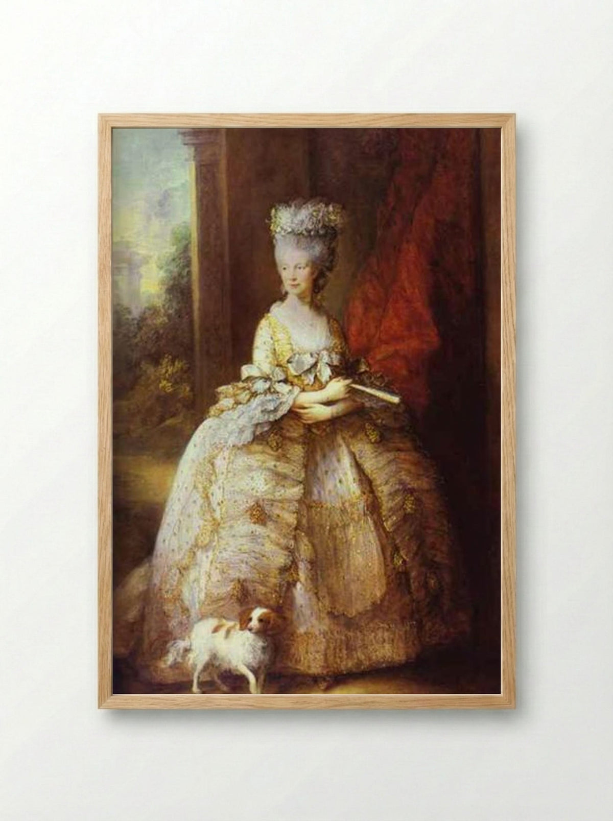 Portrait of Queen Charlotte - Thomas Gainsborough - Framed Print Wood