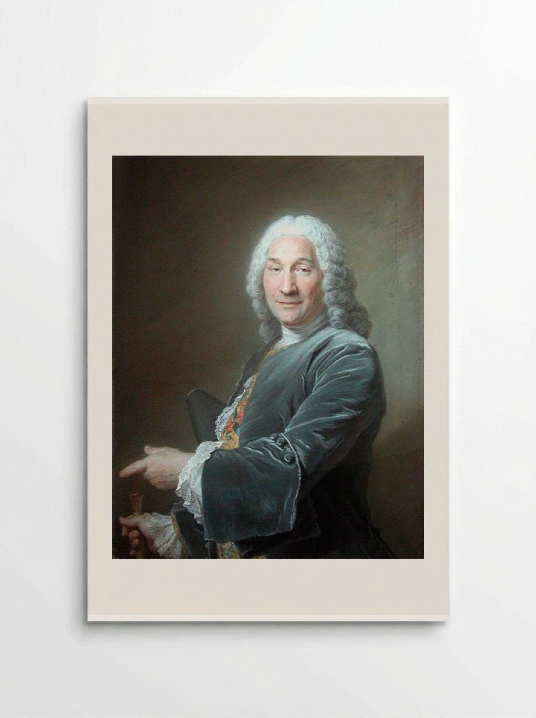 Portrait of René Frémin, Sculptor - Maurice Quentin de La Tour - Poster