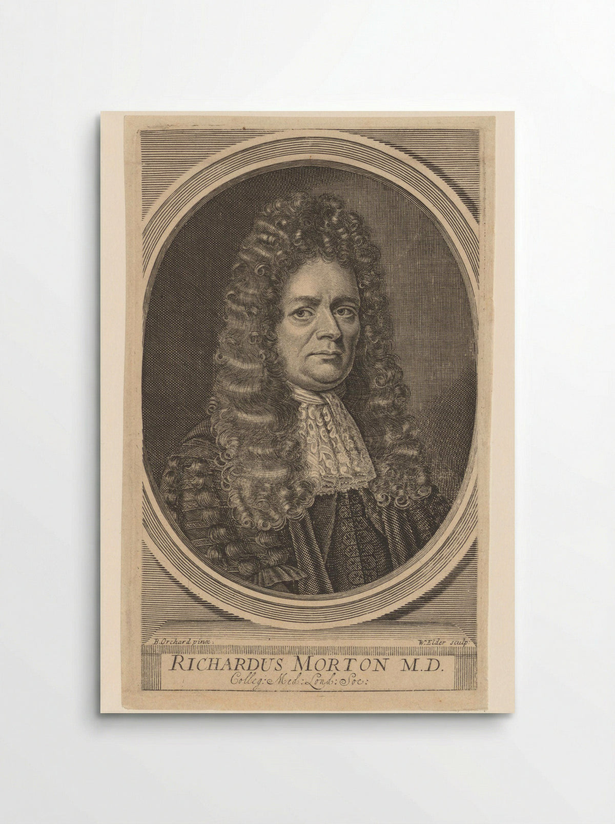 Portrait of Richard Morton, M.D. - William Elder - Poster