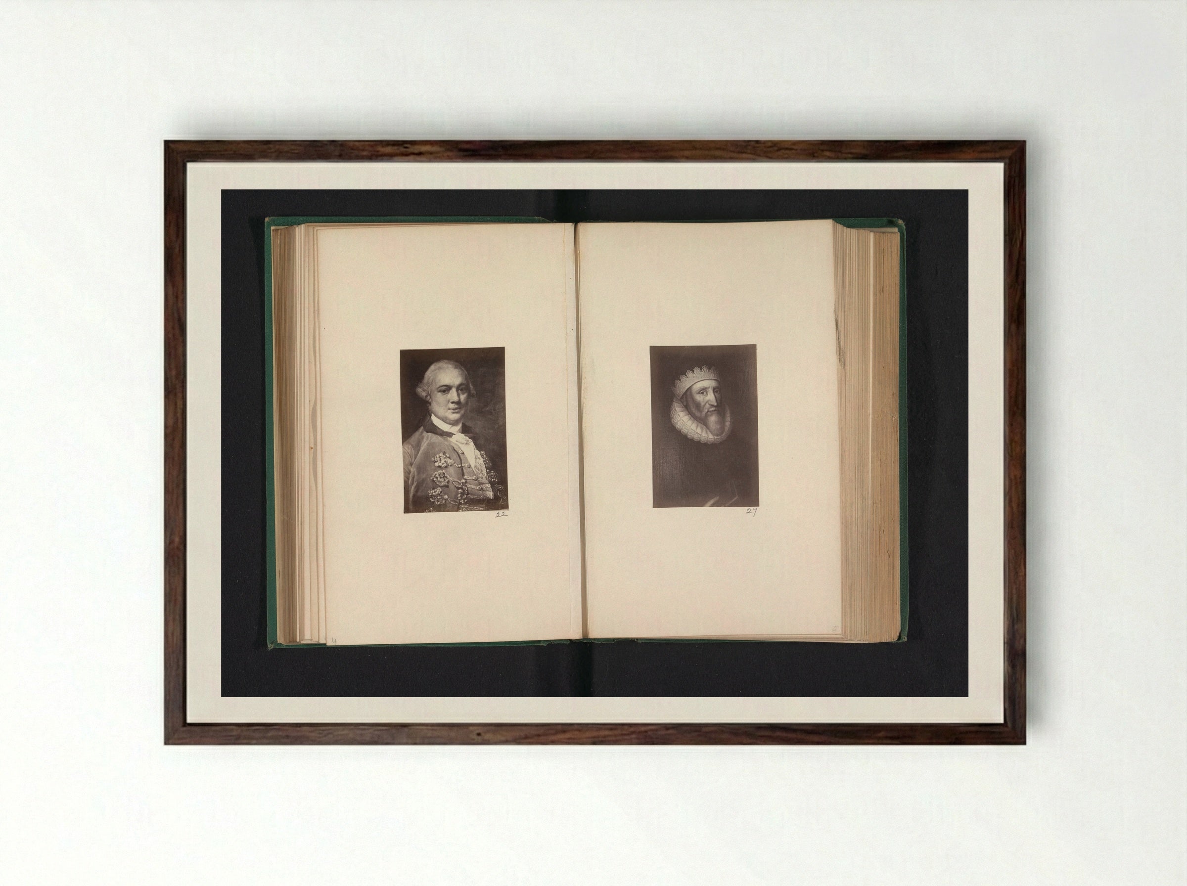 Portrait of Robert Bell - Thomas Annan - Framed Print Dark Wood