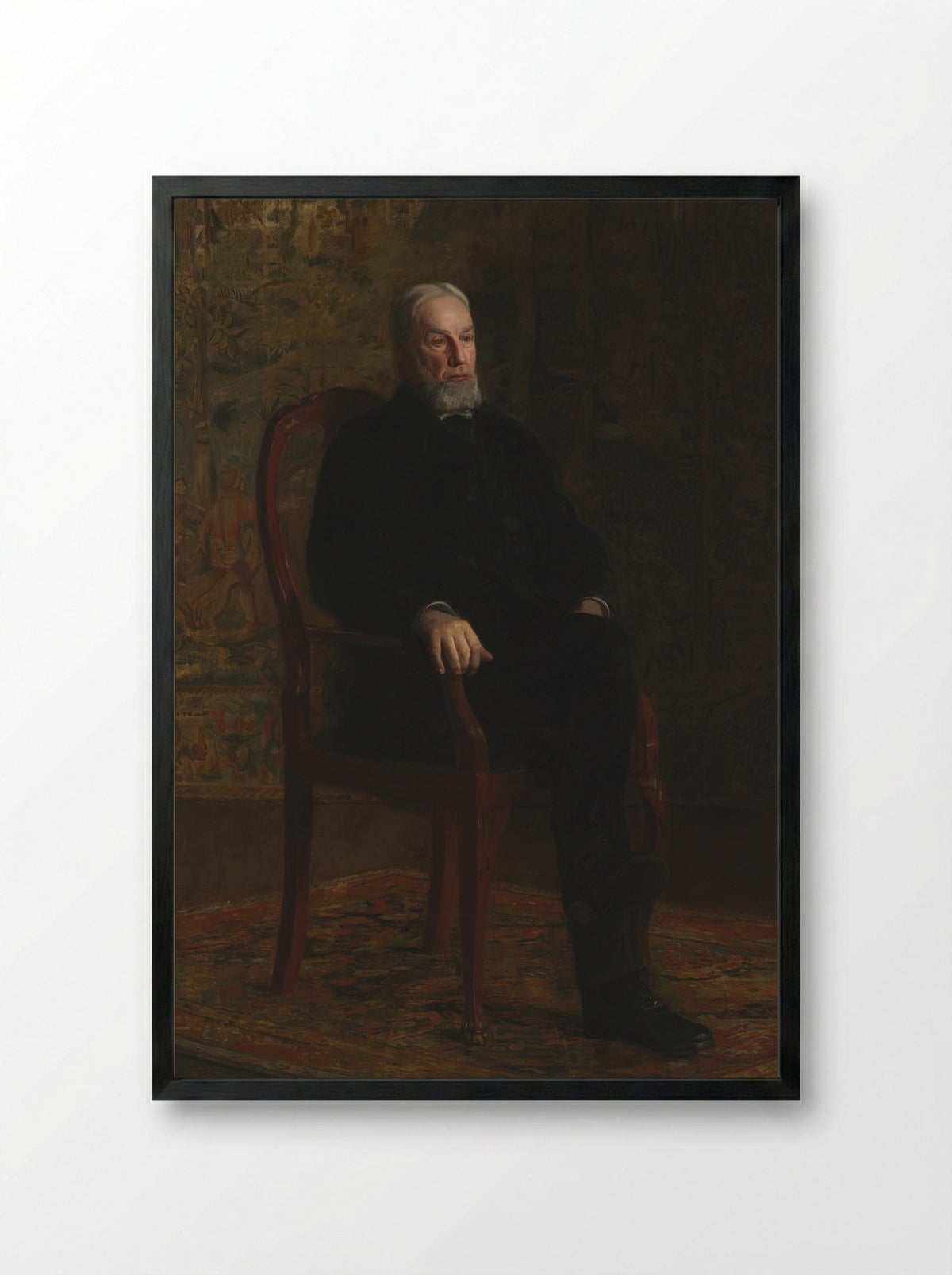 Portrait of Robert C. Ogden - Thomas Eakins - Framed Print Black