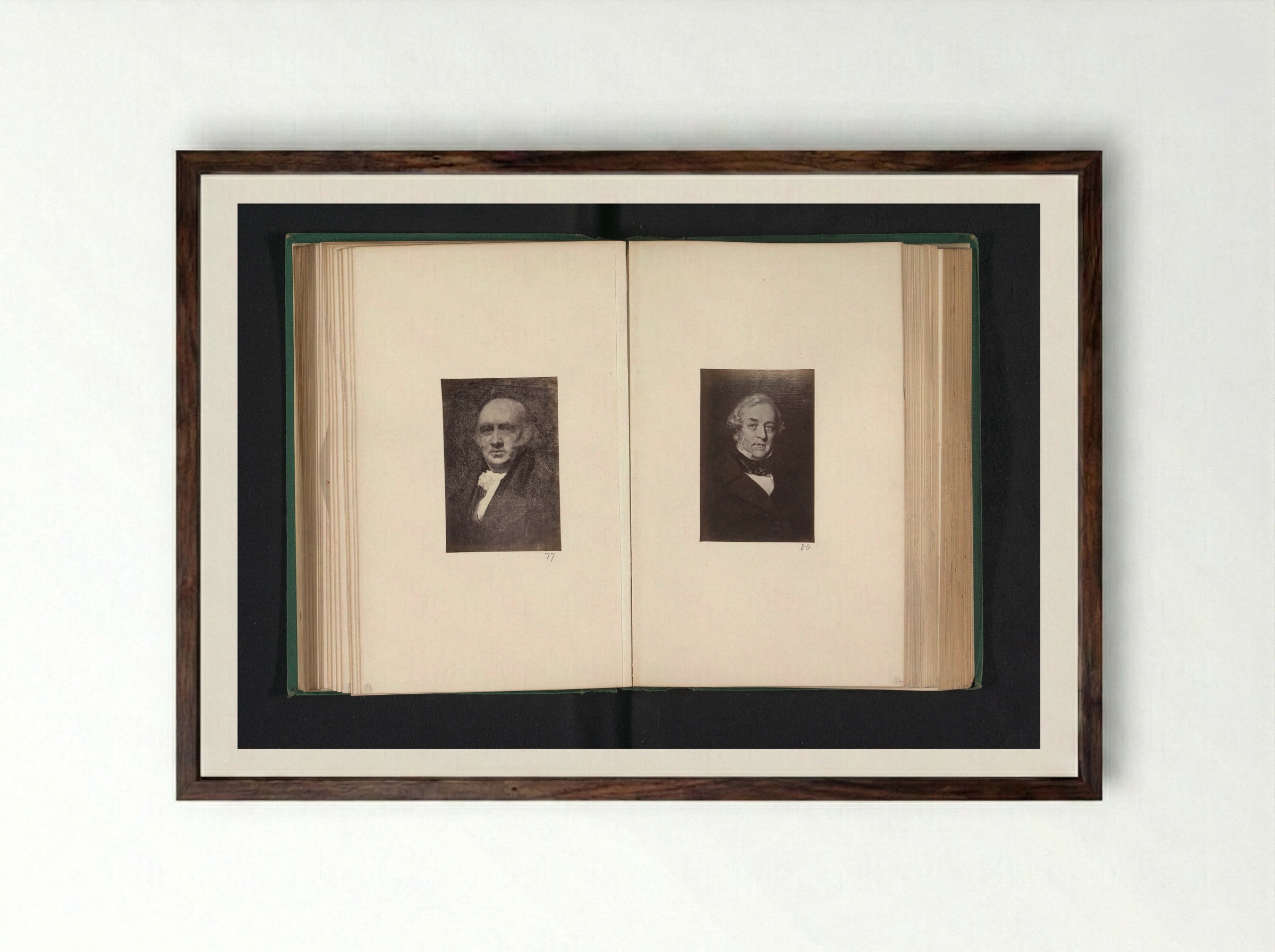 Portrait of Robert Cleghorn - Thomas Annan - Framed Print Dark Wood