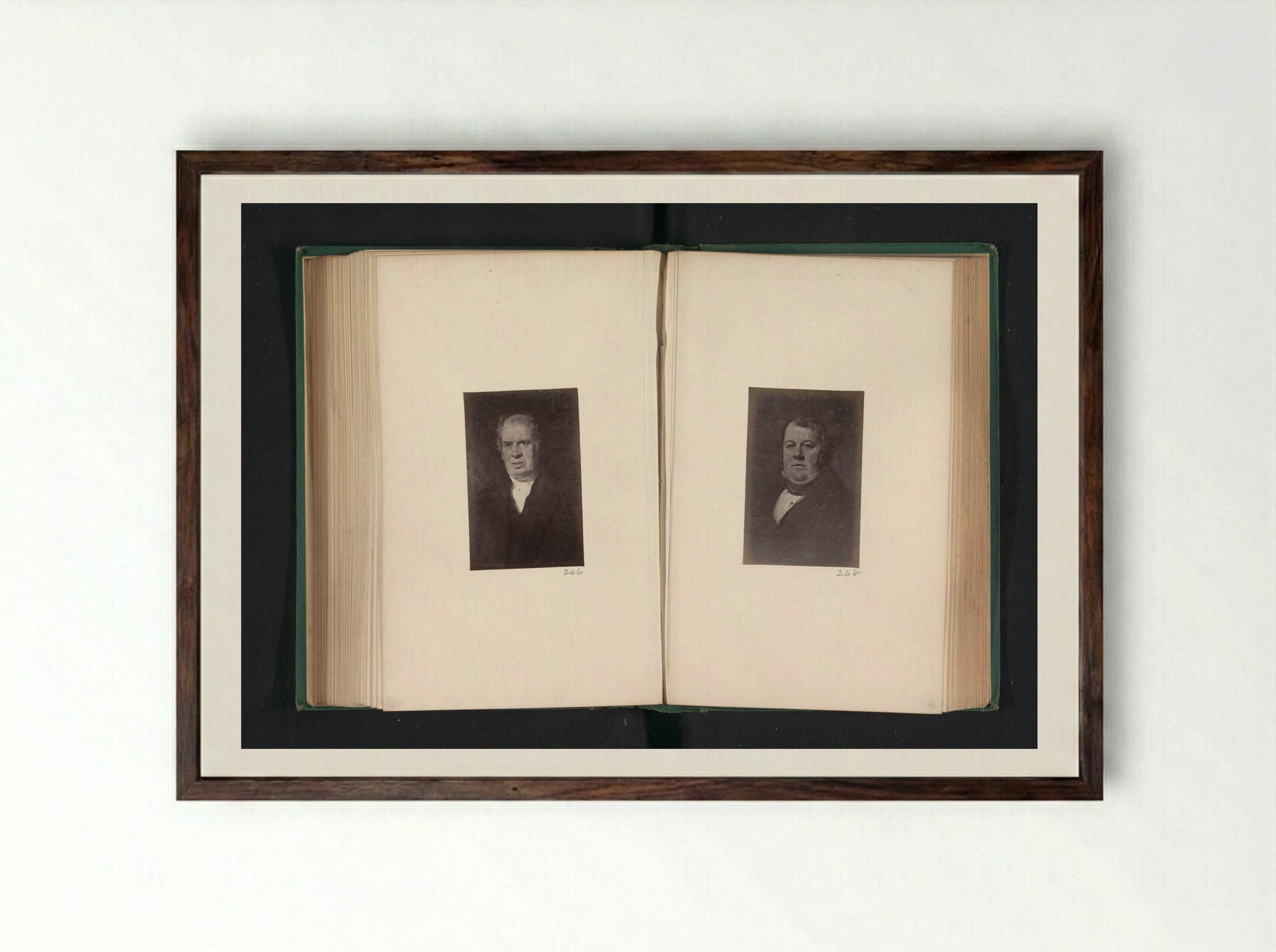 Portrait of Robert Dalglish - Thomas Annan - Framed Print Dark Wood
