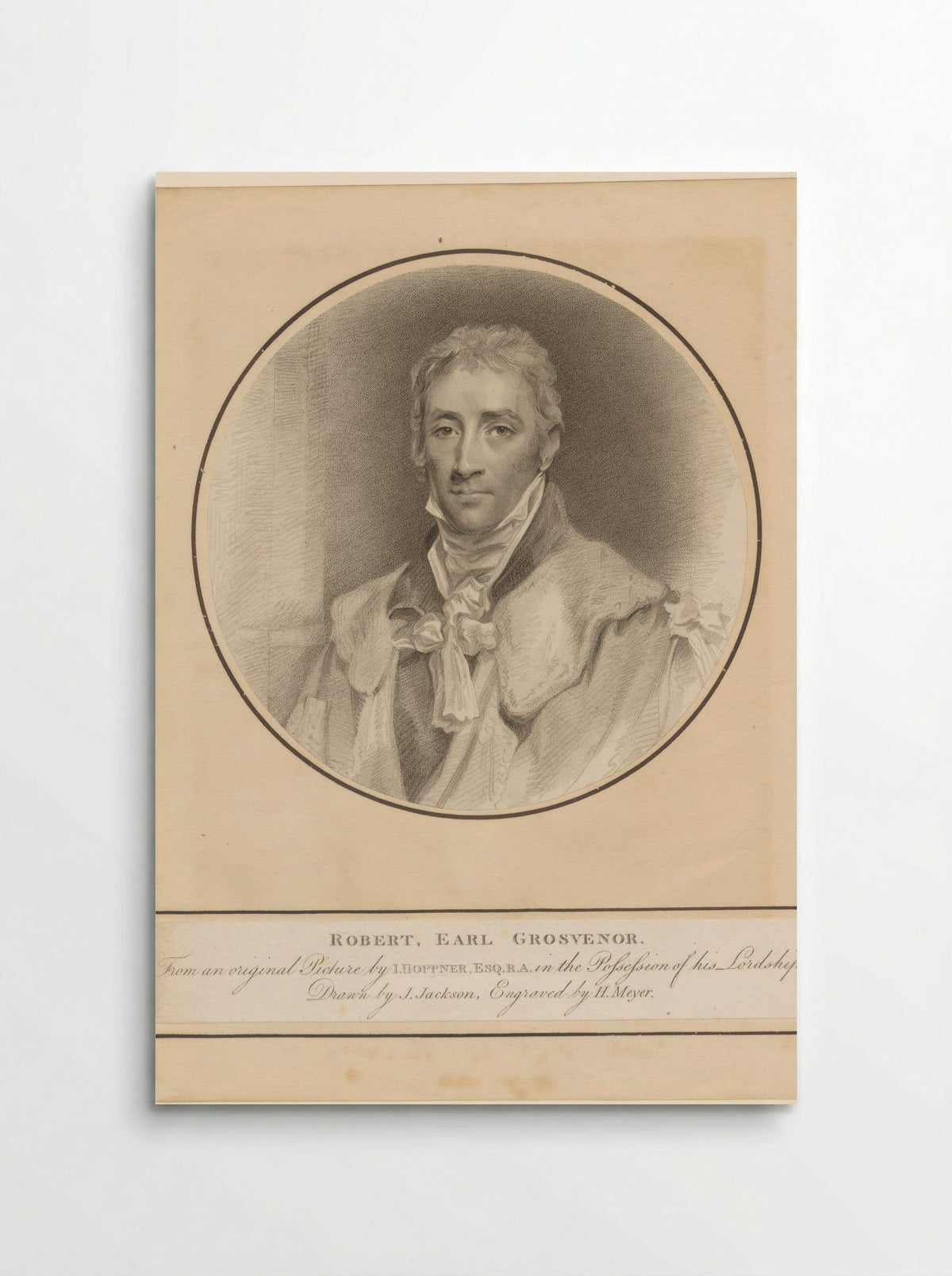 Portrait of Robert, Earl Grosvenor - Henry Meyer - Poster