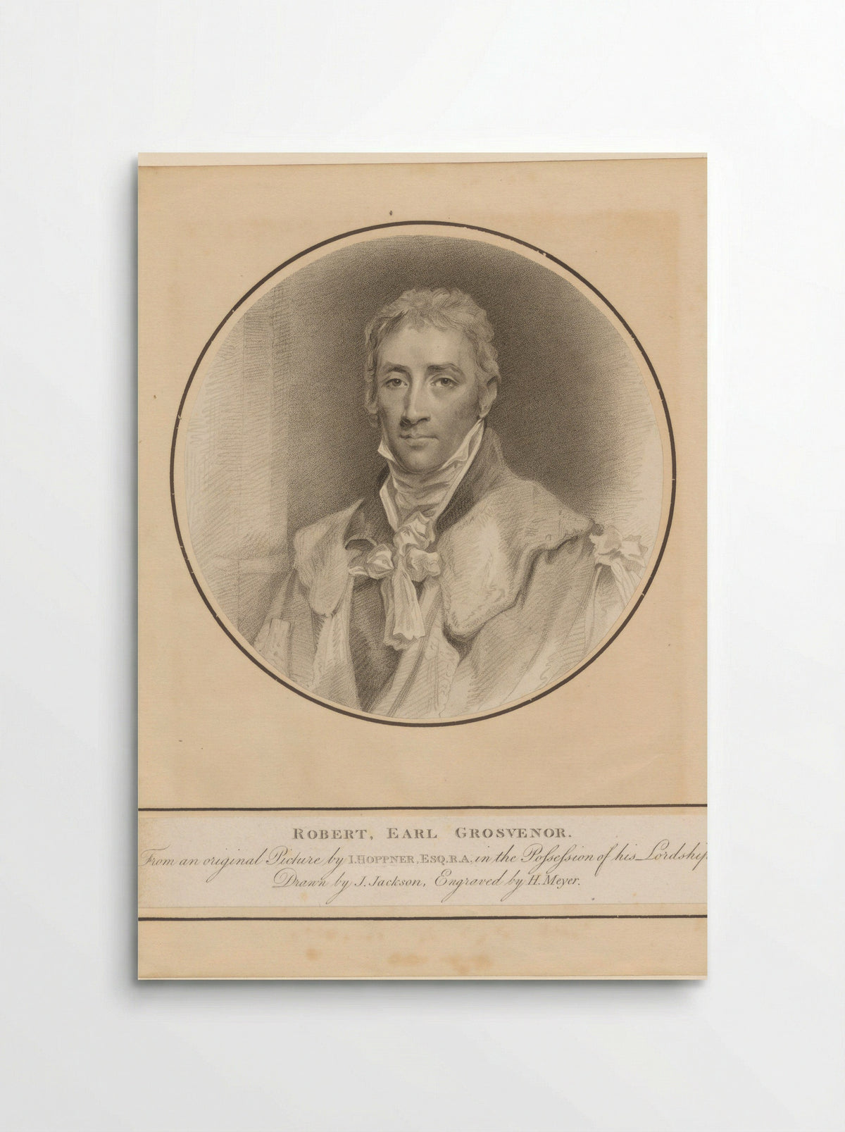 Portrait of Robert, Earl Grosvenor - Henry Meyer - Poster