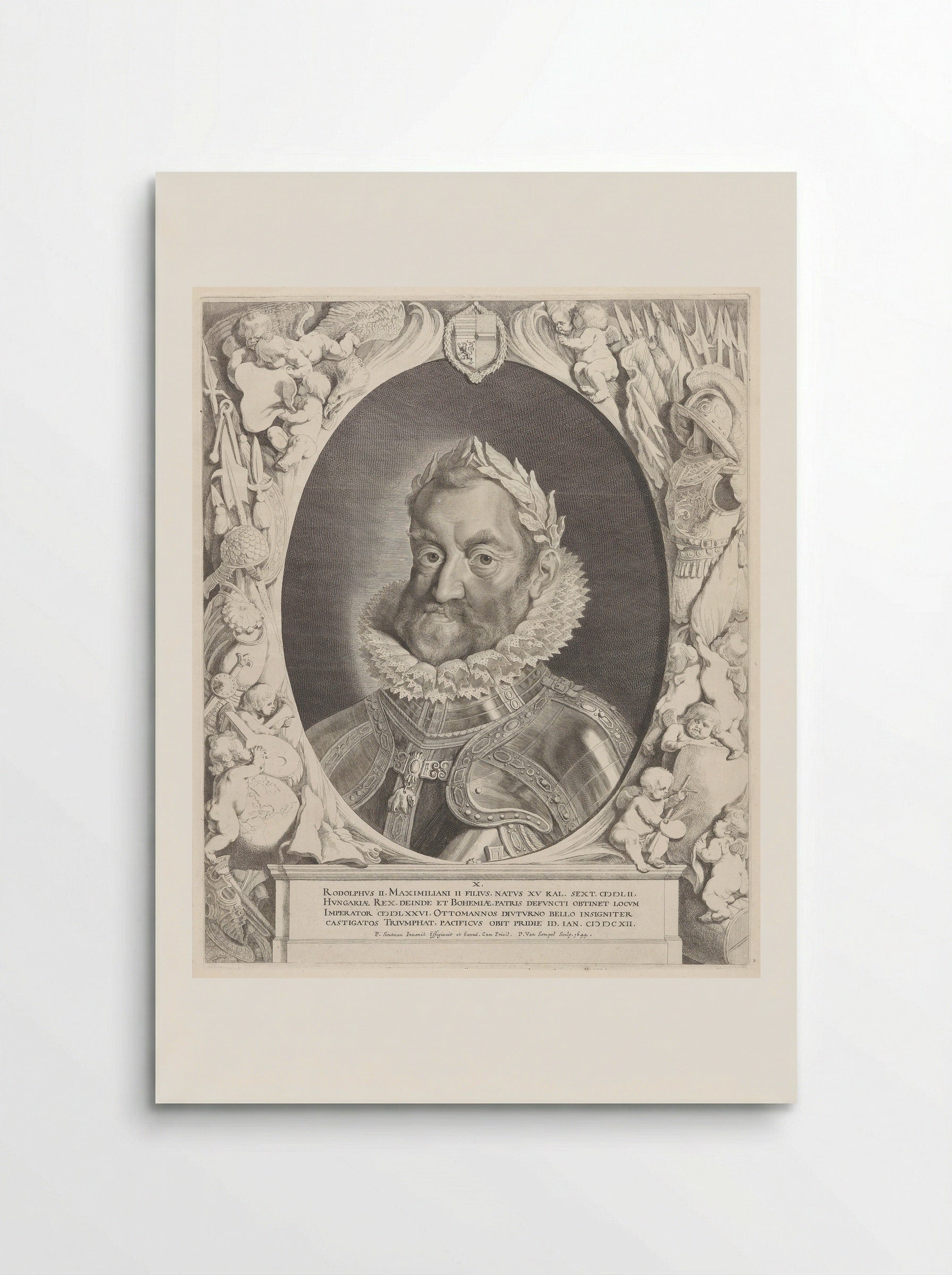 Portrait of Rudolf II, Holy Roman Emperor - Pieter van Sompel - Poster