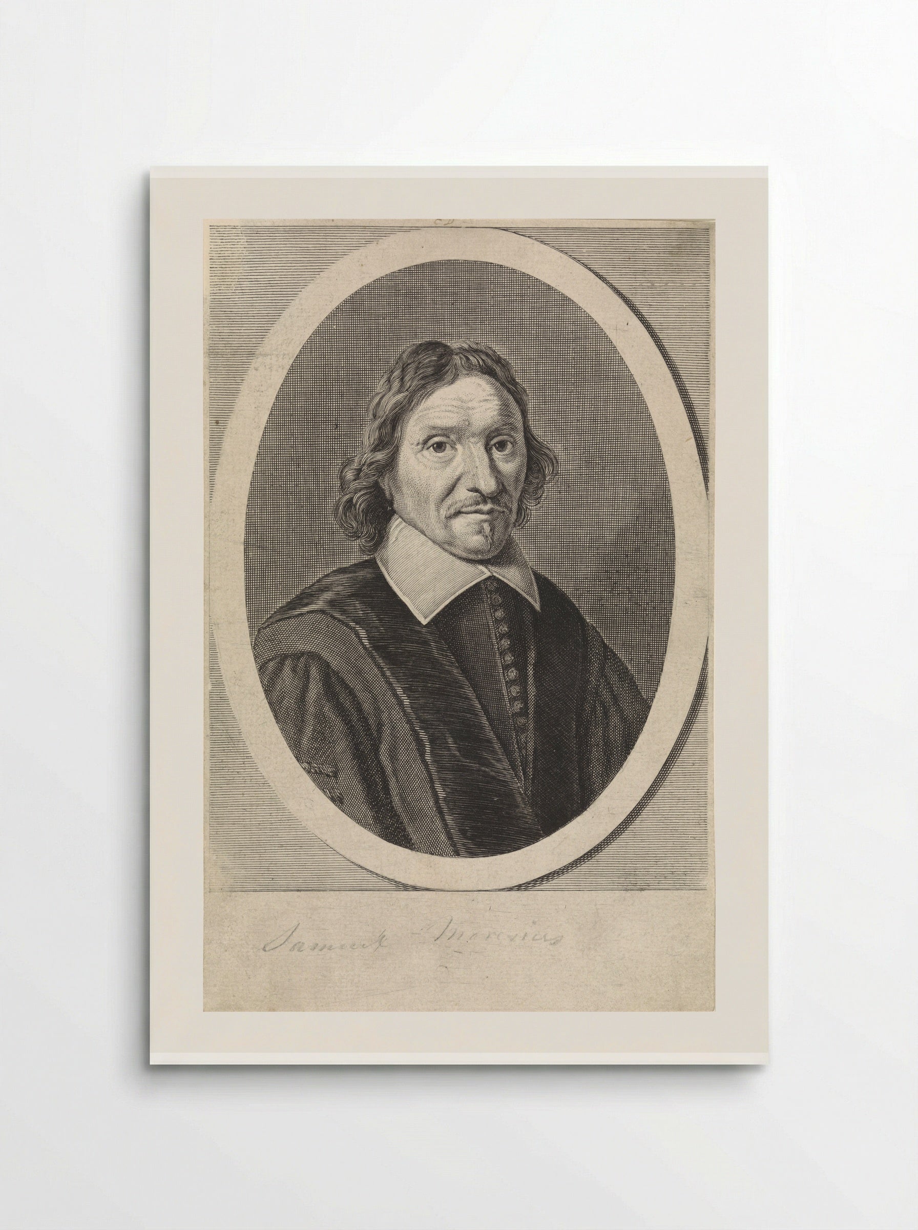 Portrait of Samuel Maresius - Theodor Matham - Poster