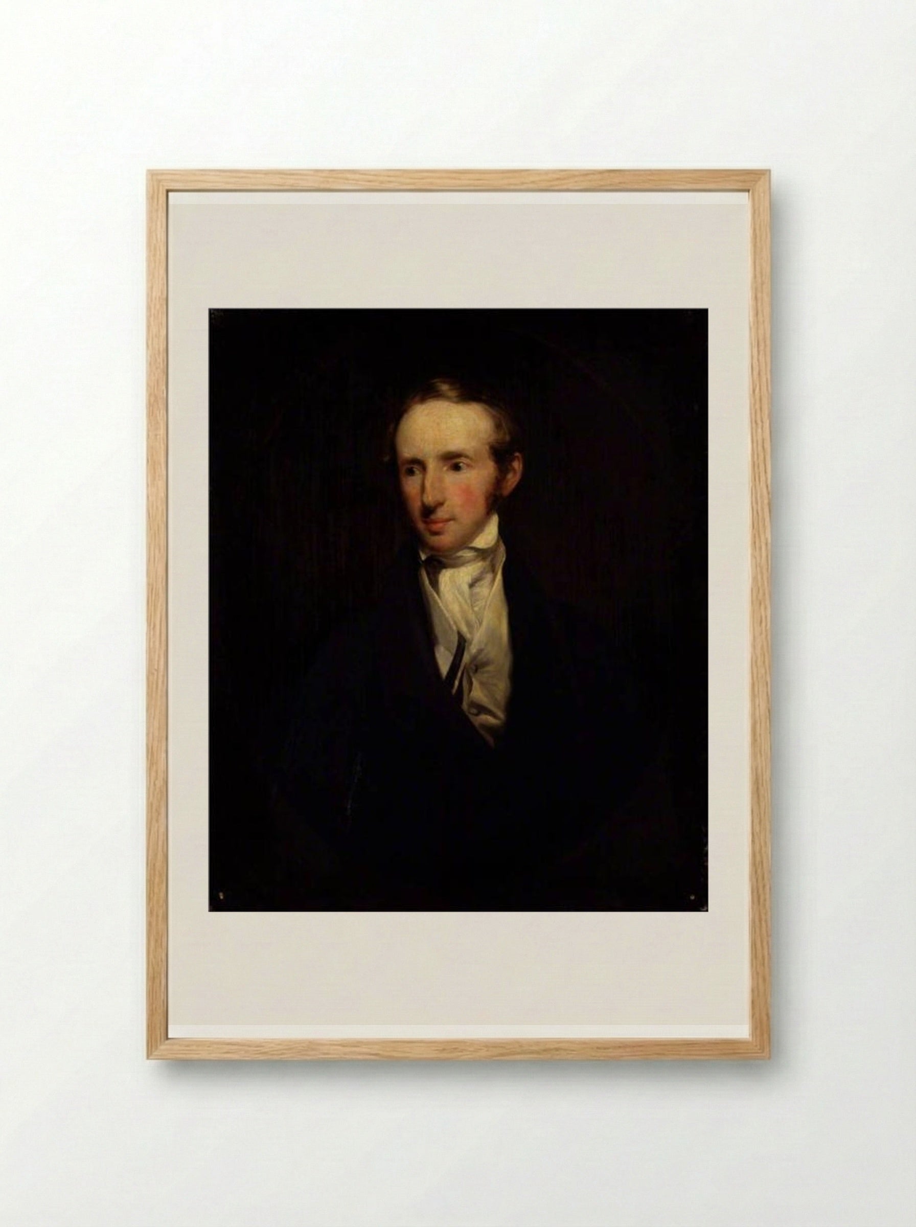 Portrait of Samuel Prout - John Jackson - Framed Print Wood