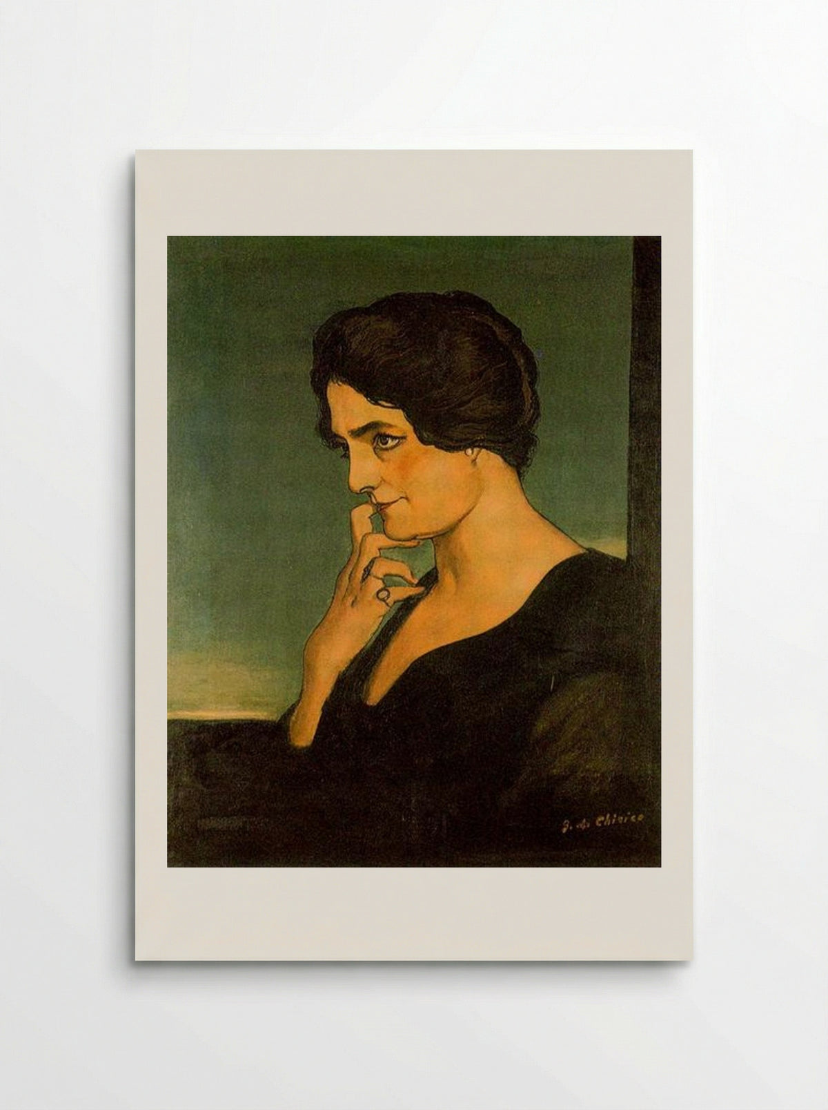 Portrait of Señora Gartzen - Giorgio de Chirico - Poster