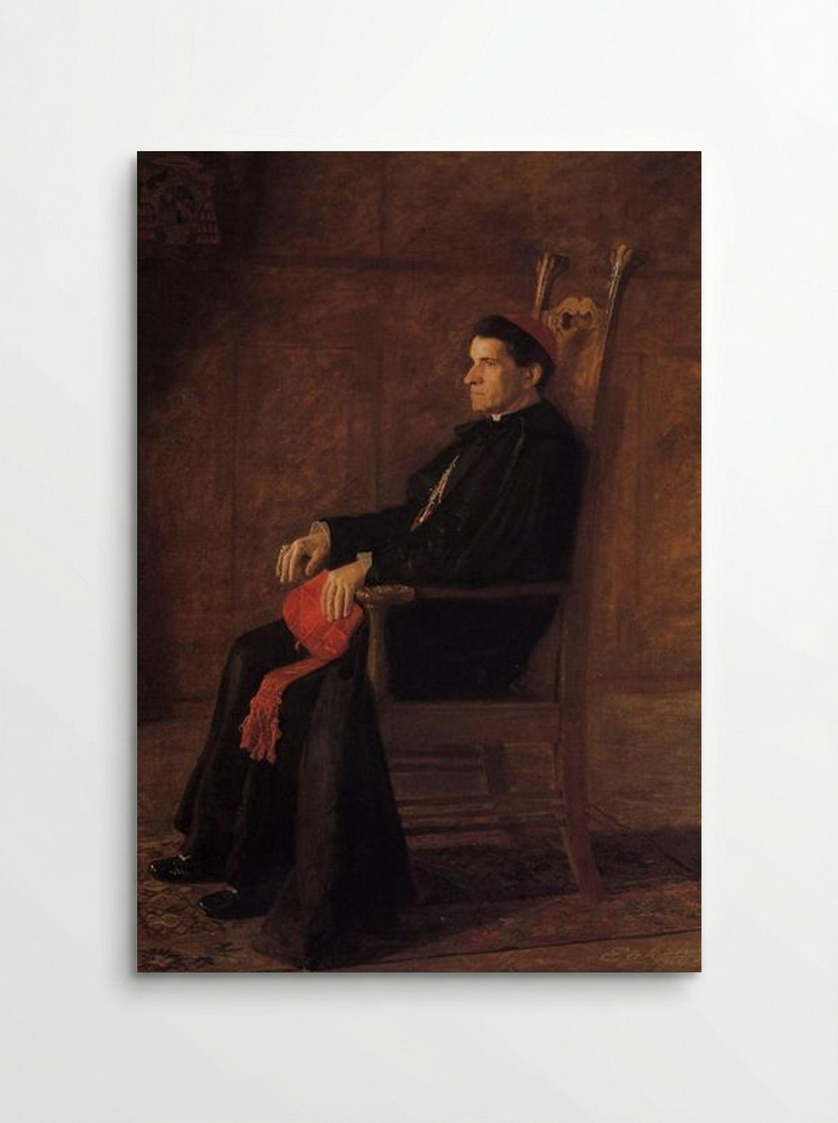 Portrait of Sebastiano Cardinal Martinelli - Thomas Eakins - Poster