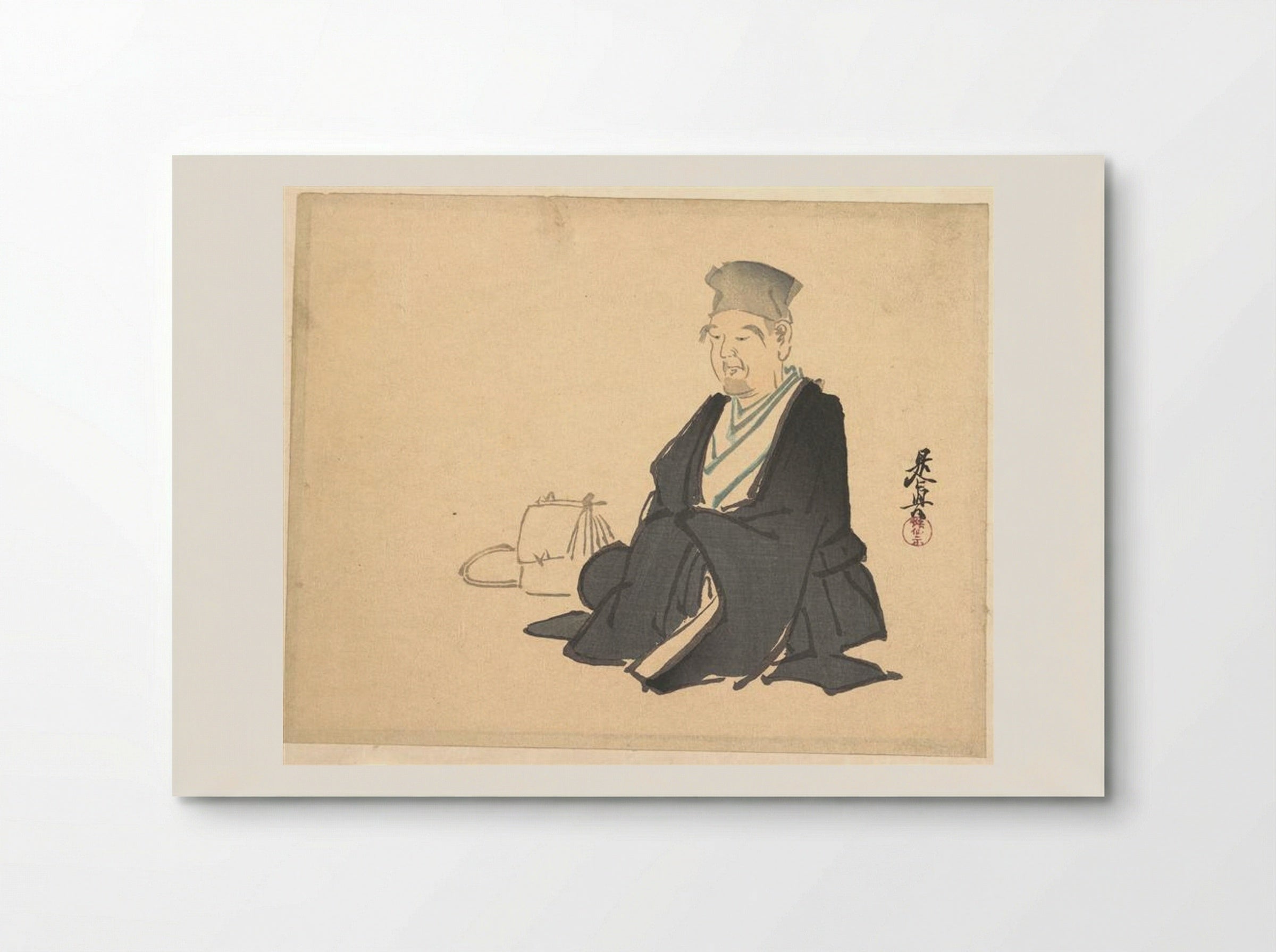 Portrait of Sen no Rikyū - Shibata Zeshin - Poster