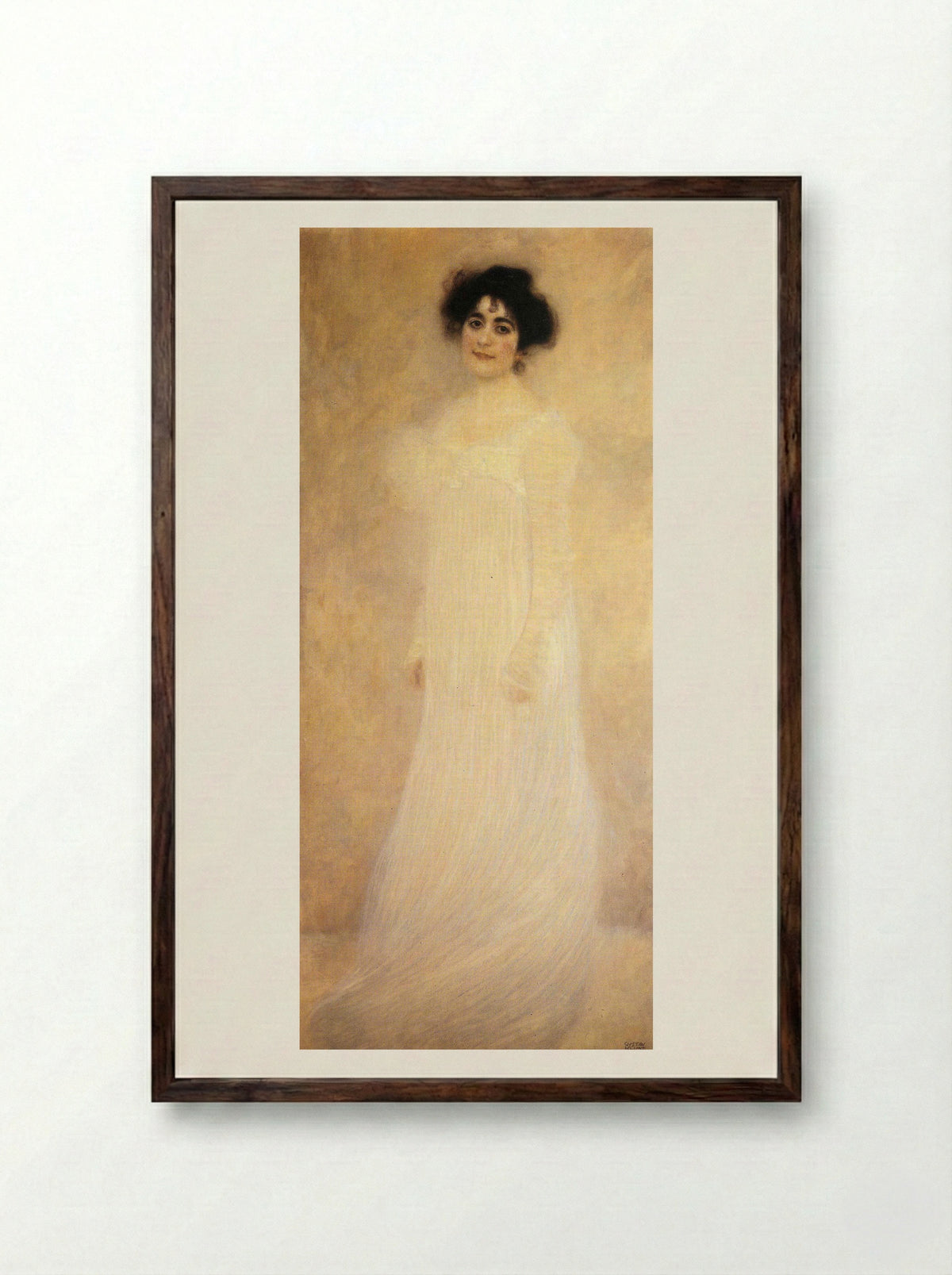 Portrait of Serena Lederer - Gustav Klimt - Framed Print Dark Wood