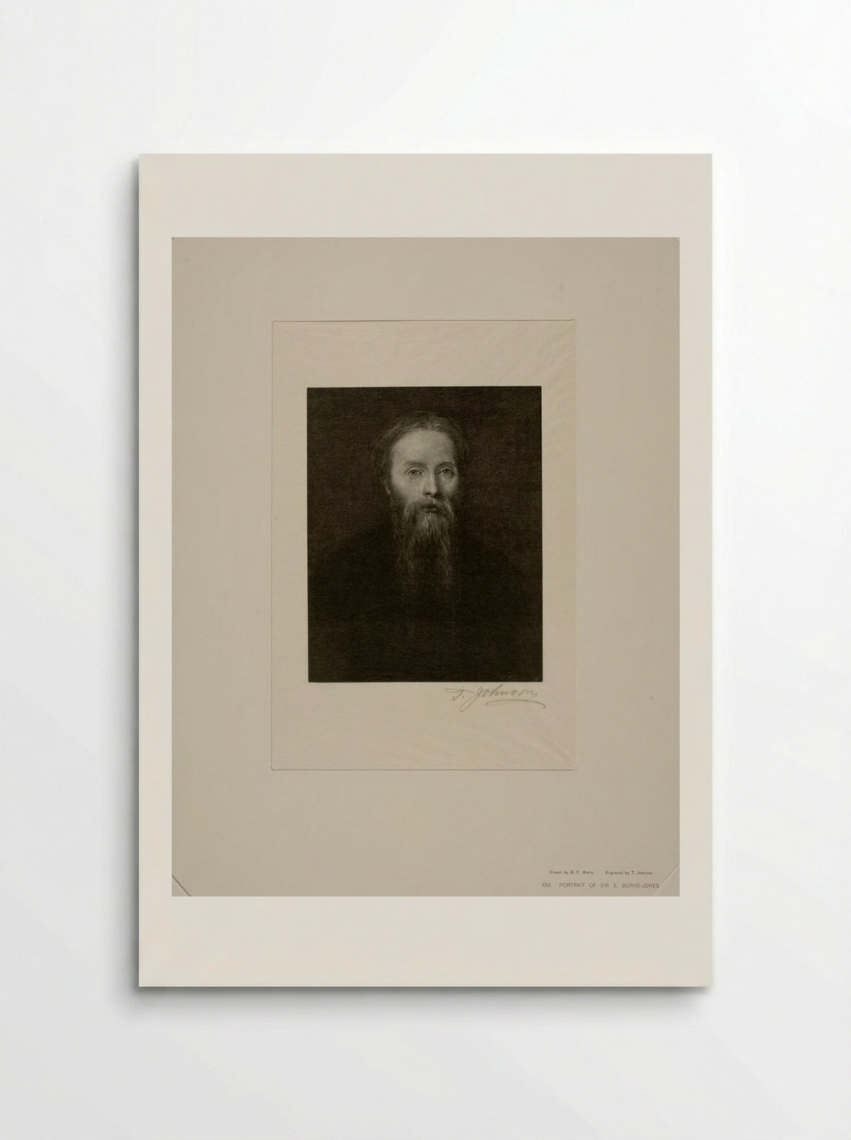 Portrait of Sir Edward Burne-Jones - Thomas Johnson - Poster