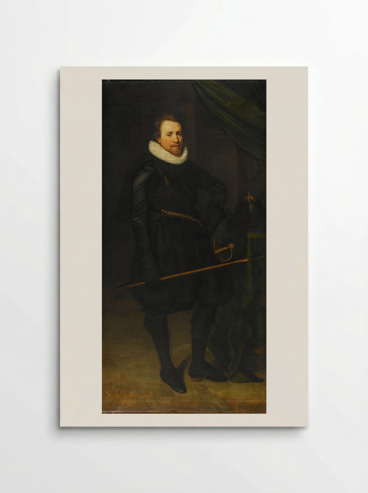 Portrait of Sir John Burroughs - Jan Antonisz van Ravesteyn - Poster