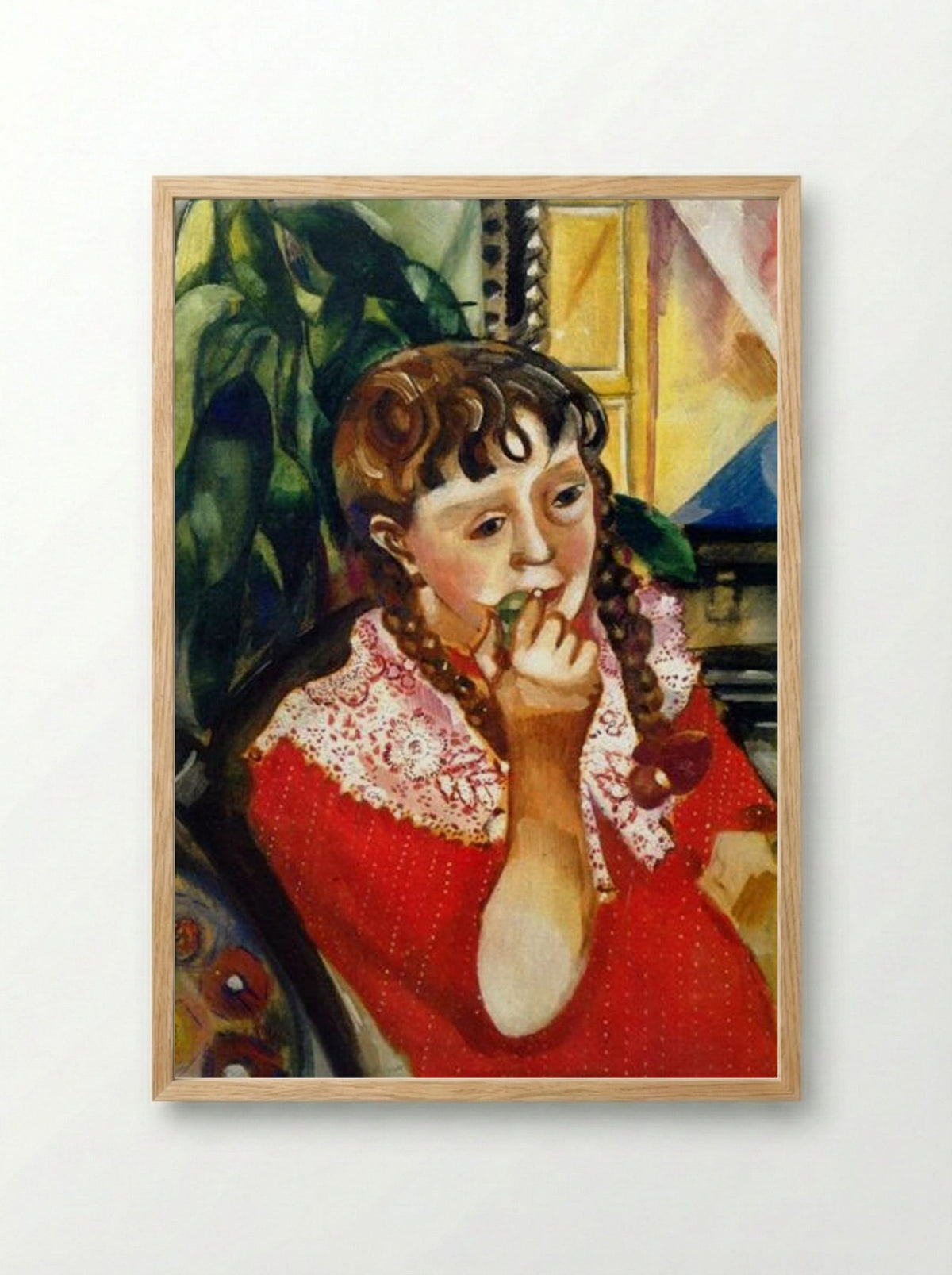 Portrait of Sister Maryasinka - Marc Chagall - Framed Print Wood
