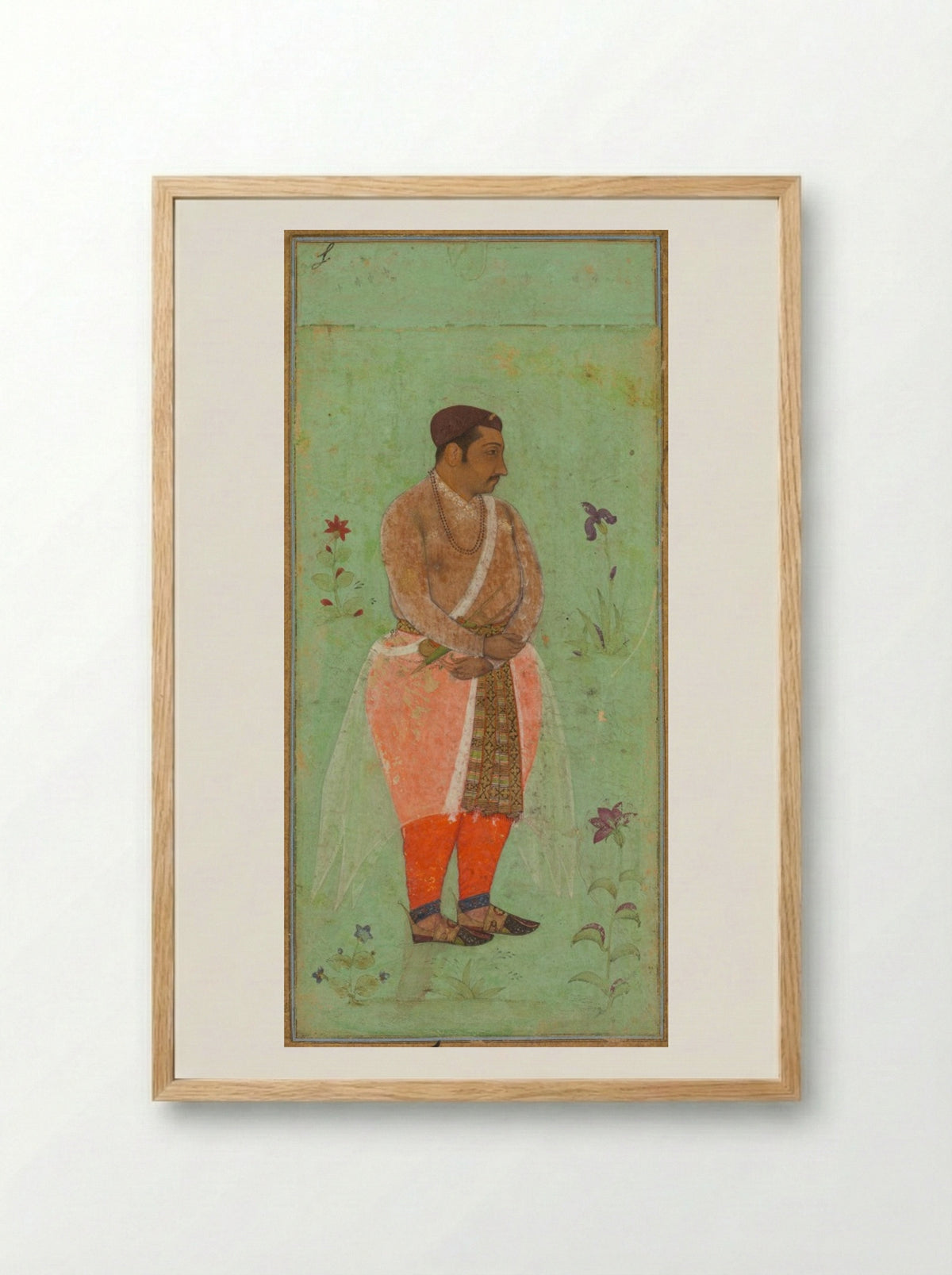 Portrait of Suraj Singh Rathor - Bishandas - Framed Print Wood