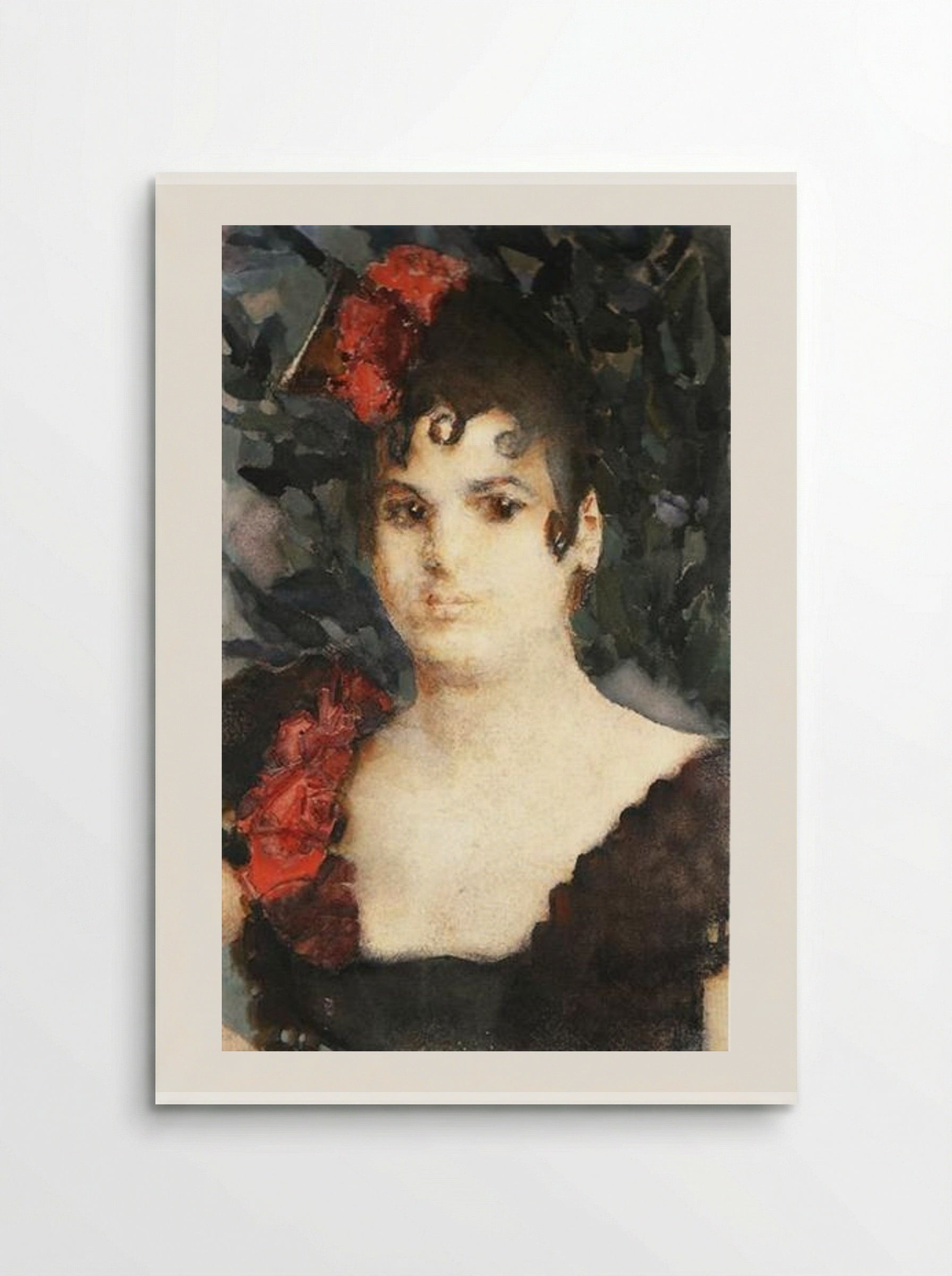 Portrait of Tatyana Lyubatovich as Carmen - Mikhail Vrubel - Poster