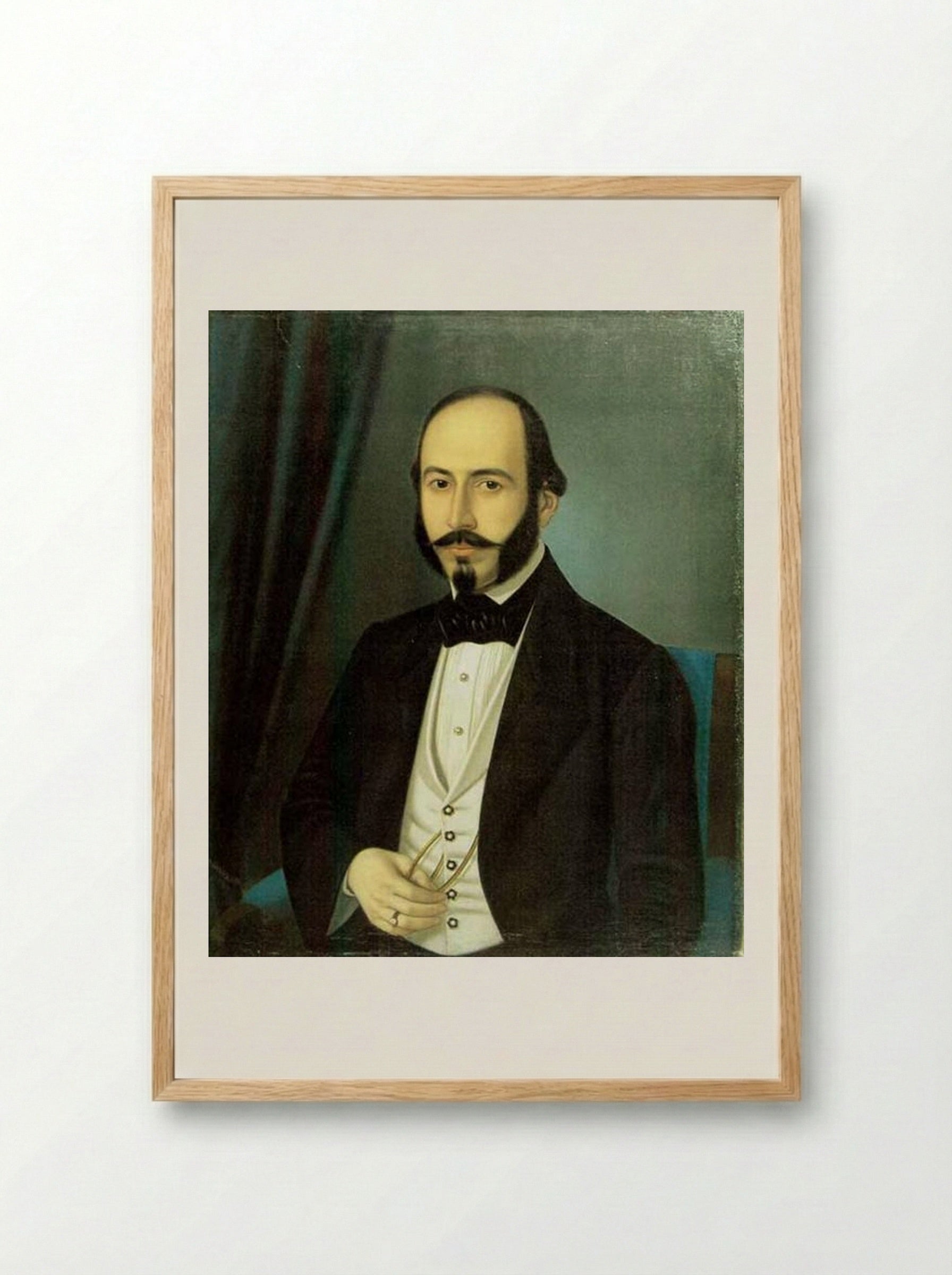 Portrait of Teodor Arion - Constantin Daniel Rosenthal - Framed Print Wood