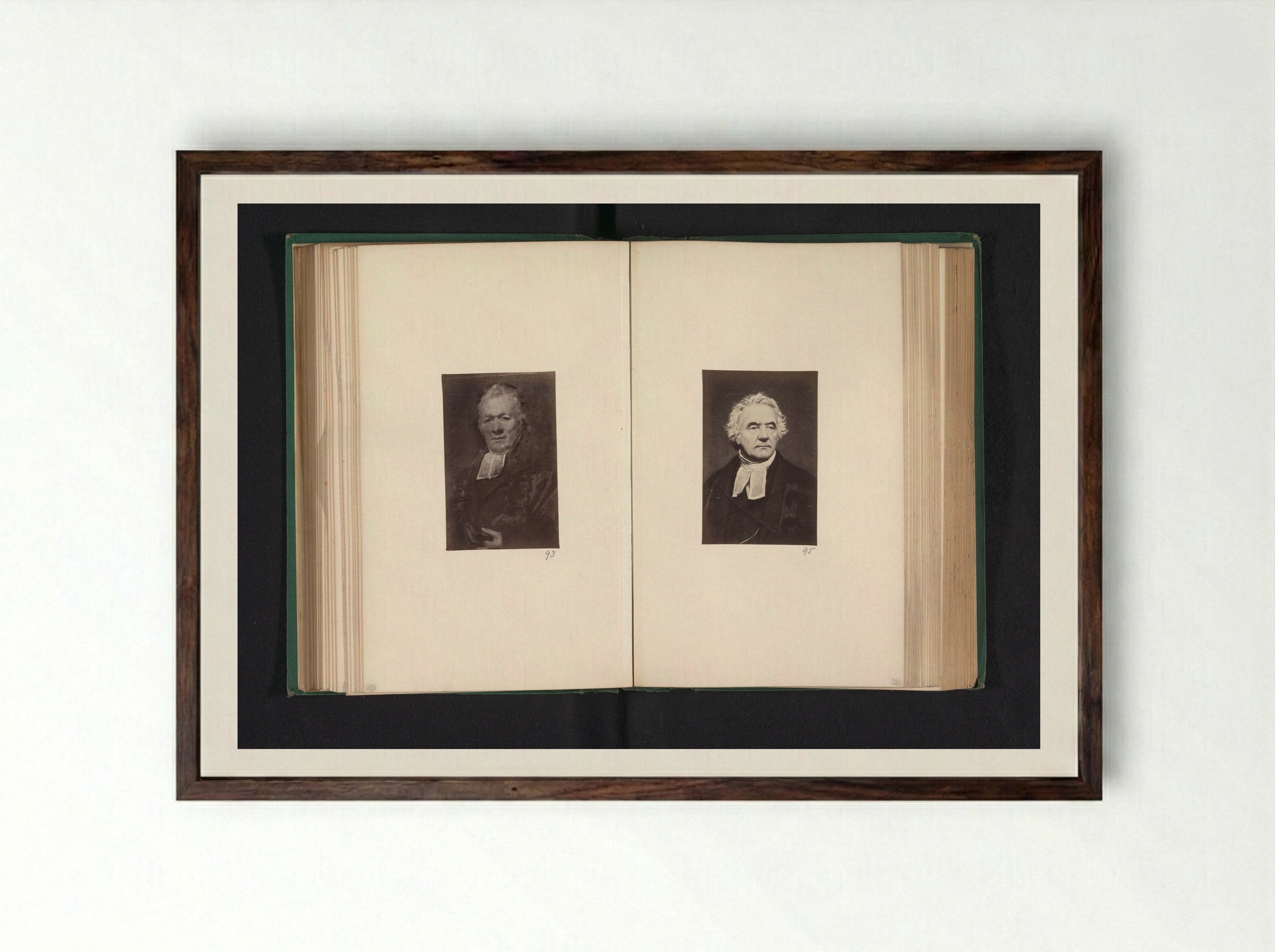 Portrait of Thomas Chalmers - Thomas Annan - Framed Print Dark Wood