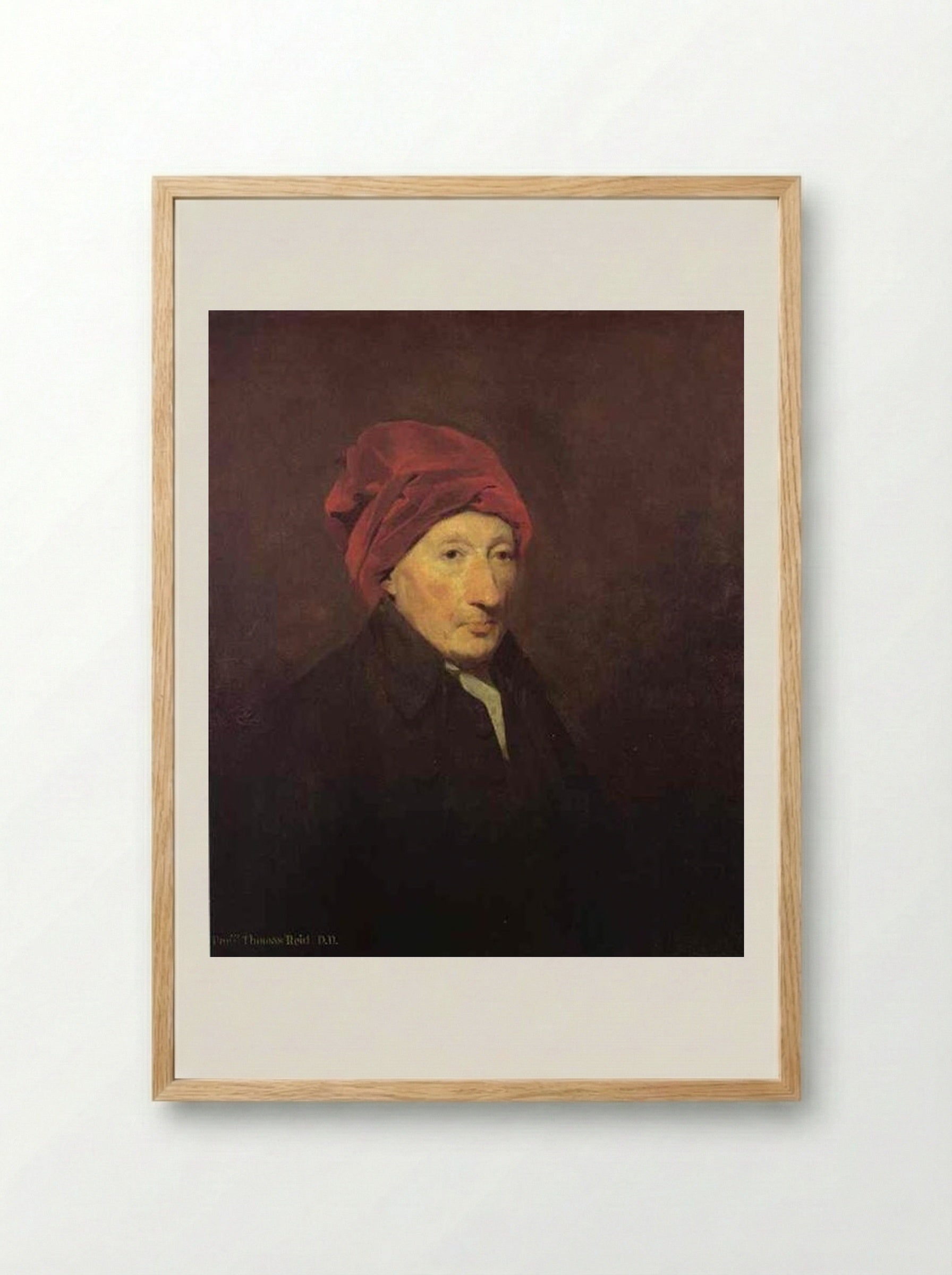 Portrait of Thomas Reid - Henry Raeburn - Framed Print Wood
