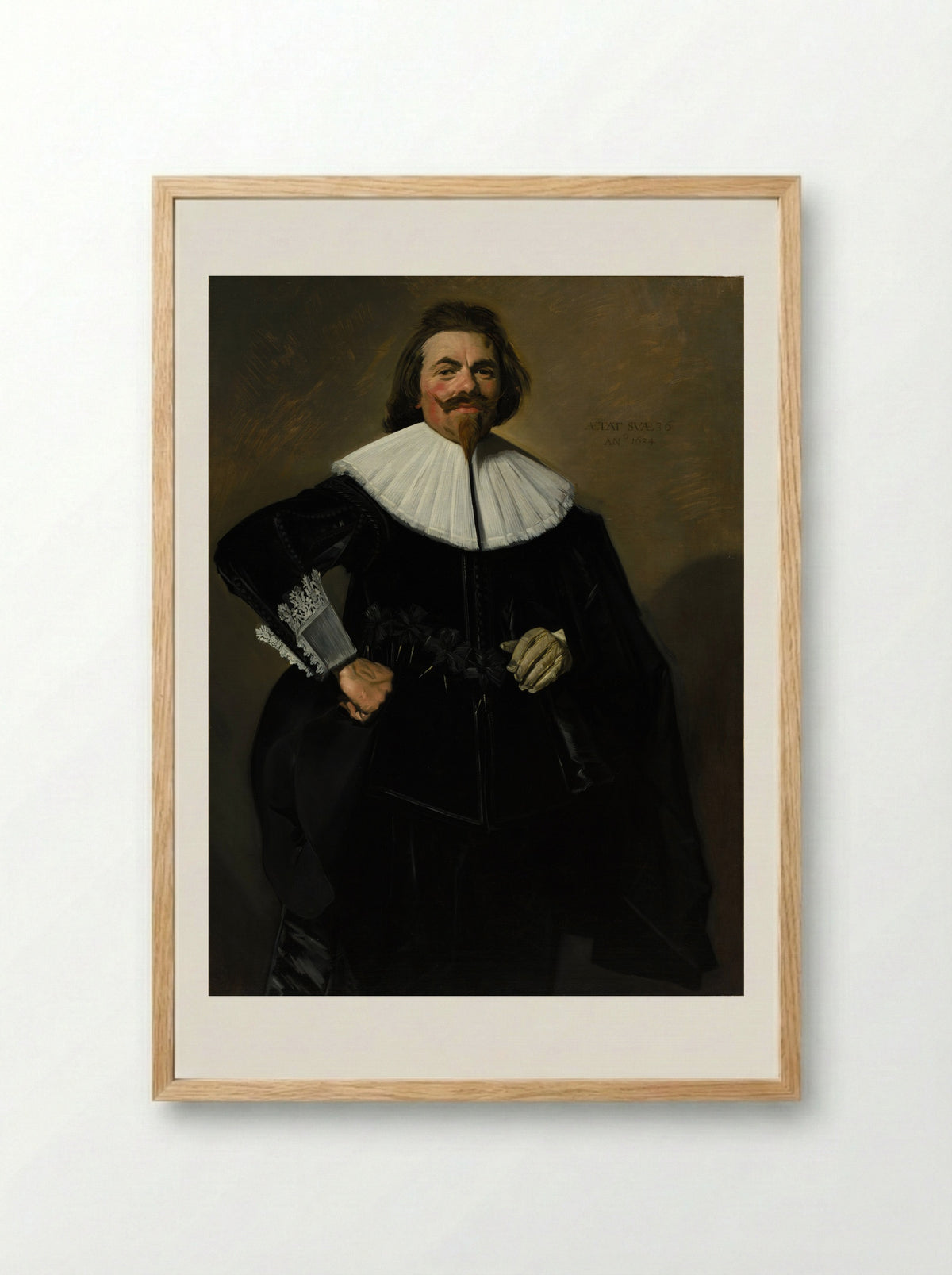 Portrait of Tieleman Roosterman - Frans Hals - Framed Print Wood