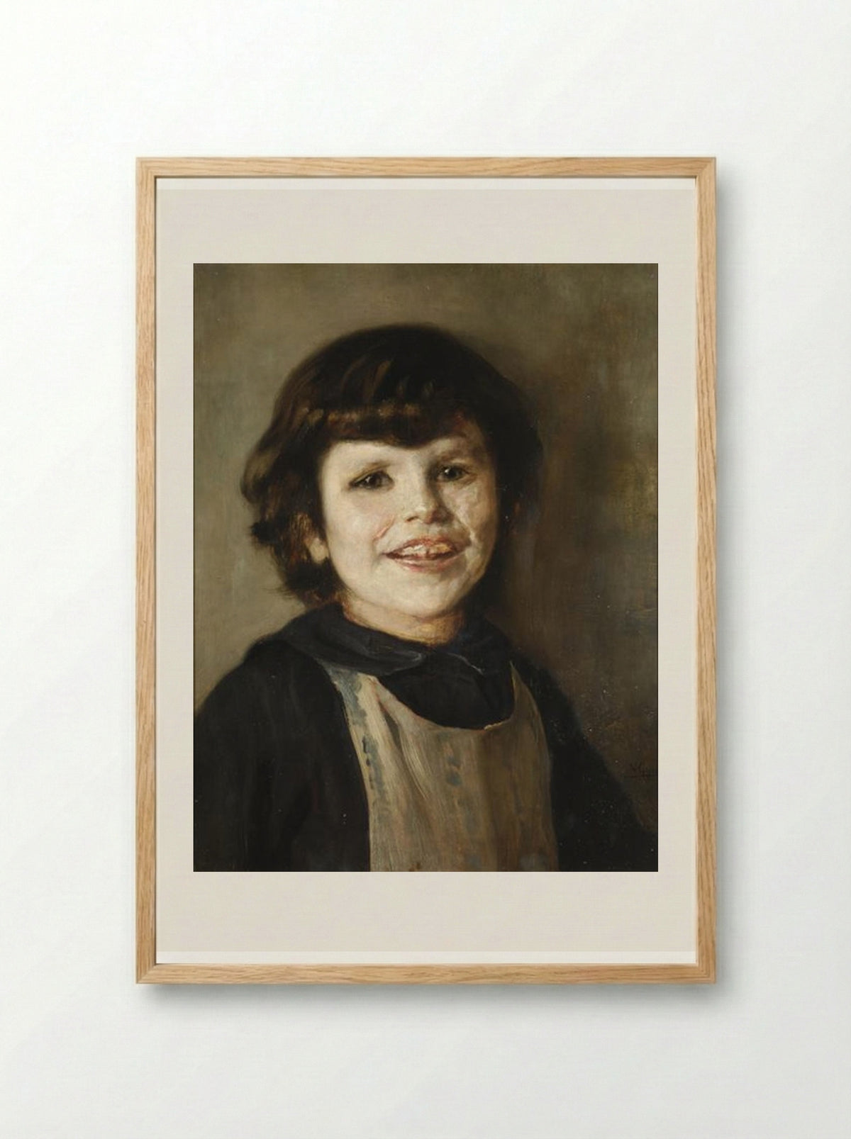 Portrait of Tilemahos Gyzis - Nikolaos Gyzis - Framed Print Wood