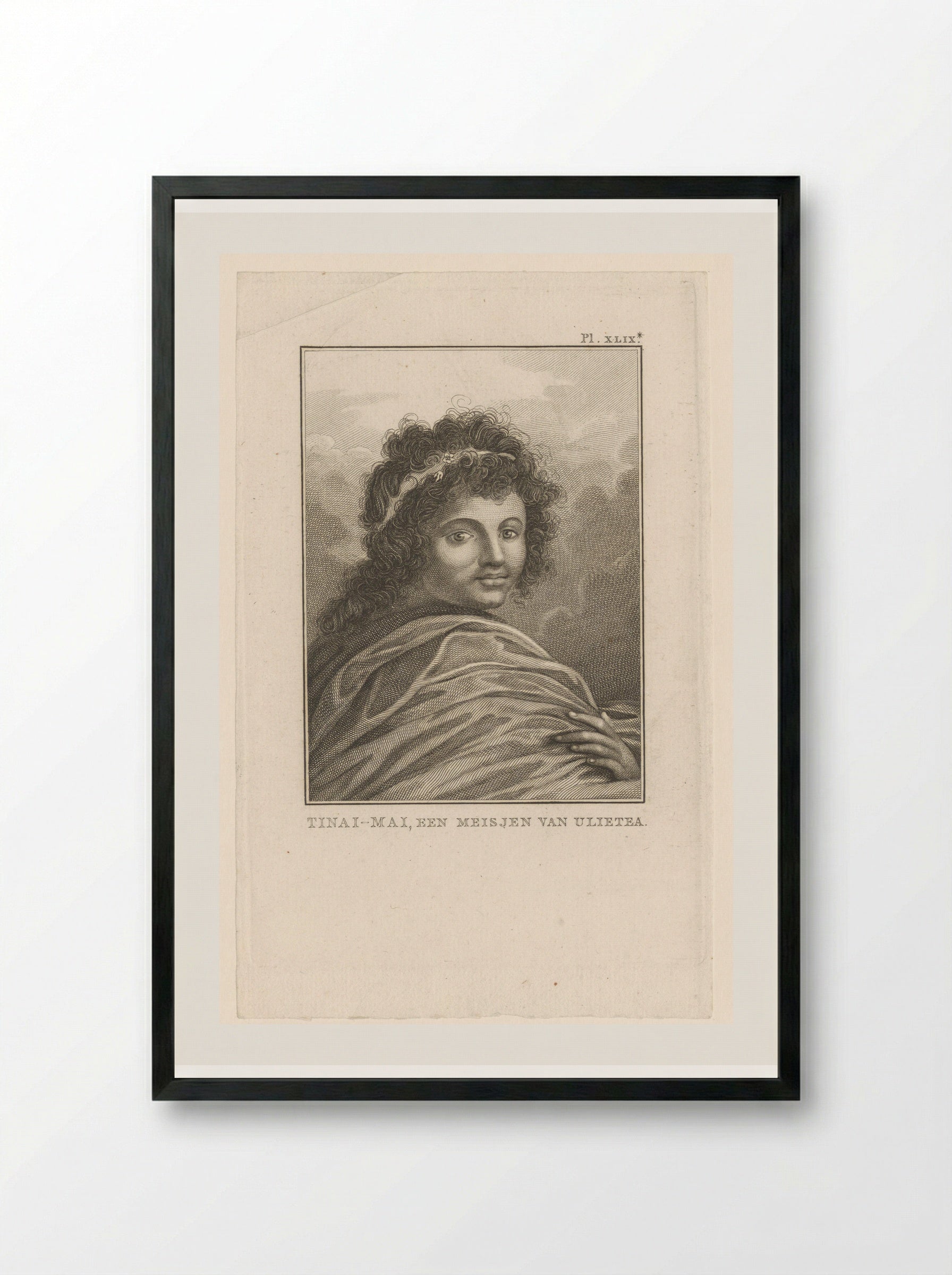 Portrait of Tinai-Mai - Various Artists - Framed Print Black