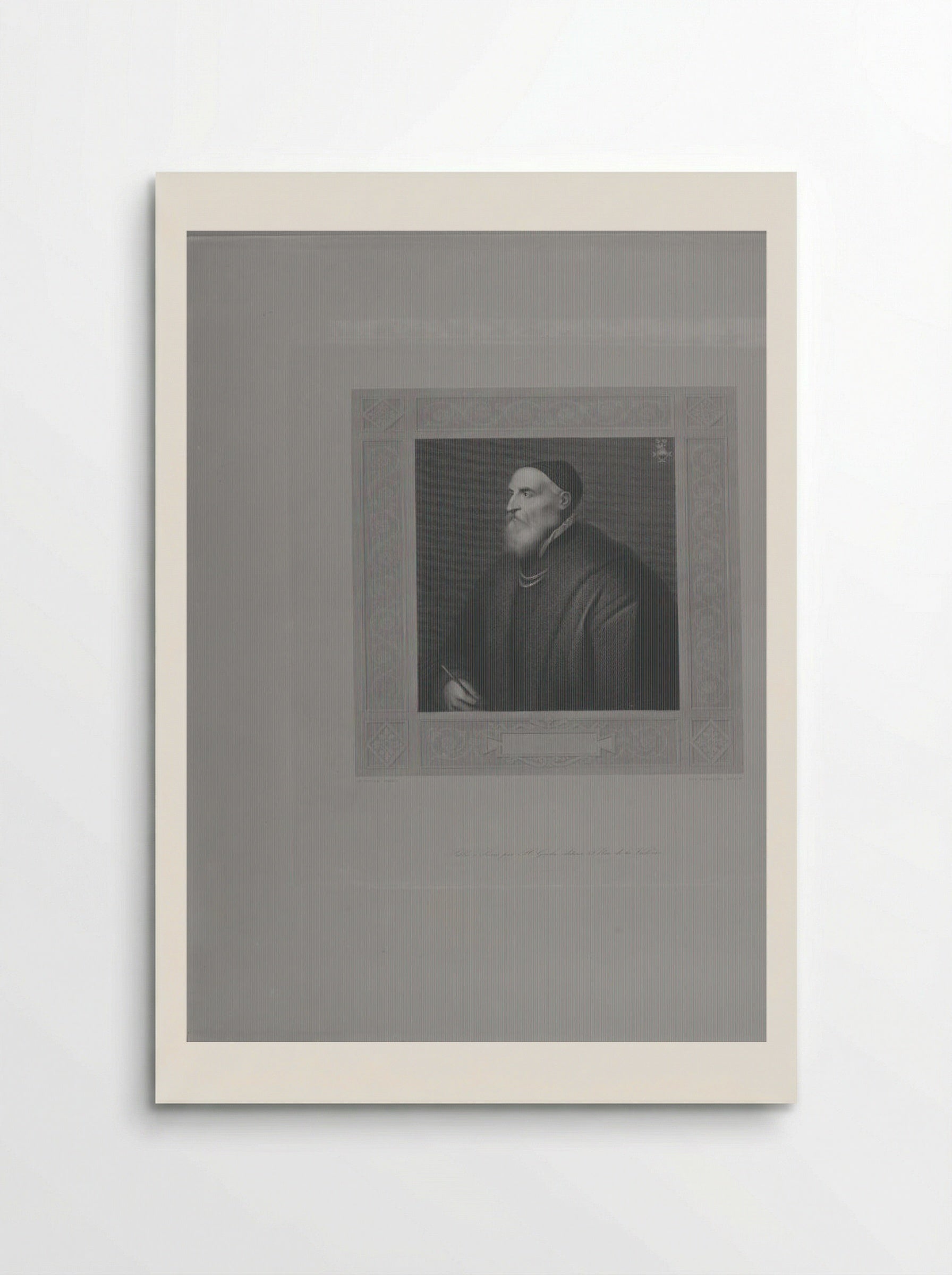 Portrait of Titian - Alphonse François - Poster
