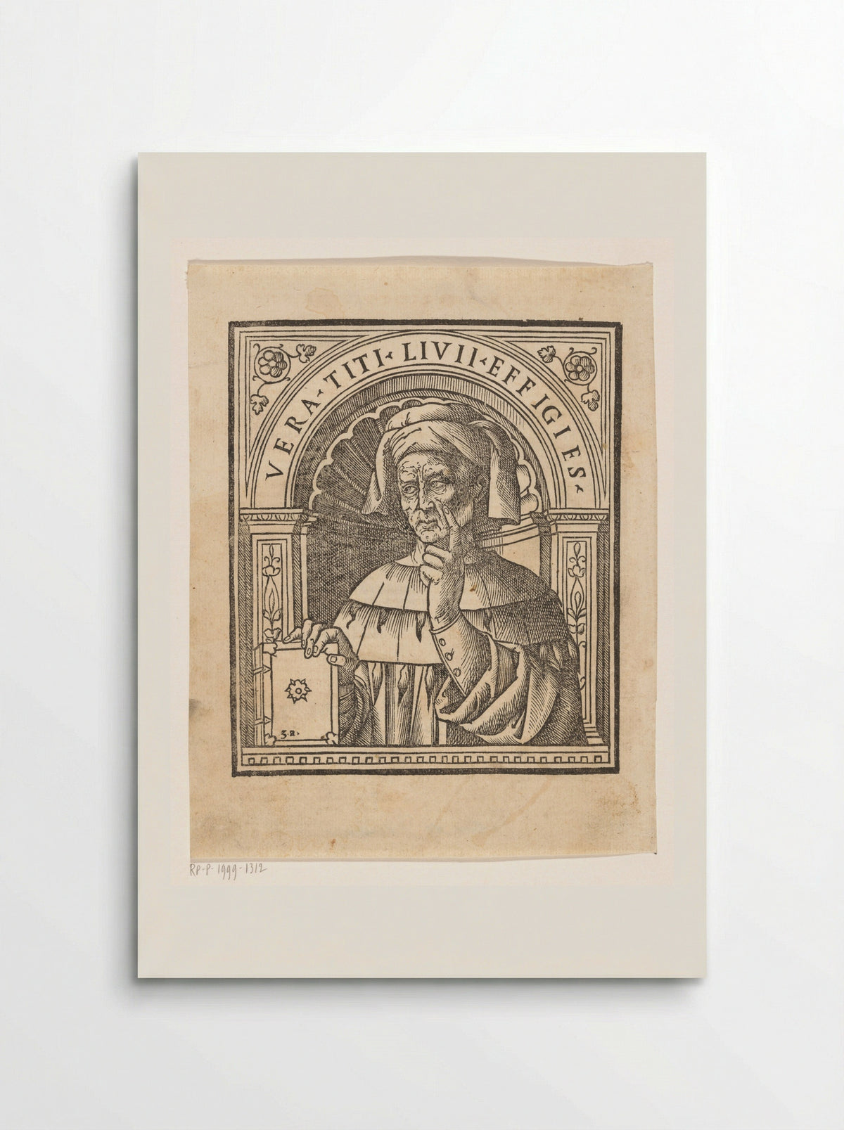 Portrait of Titus Livius - Giovanni Andrea Vavassore - Poster