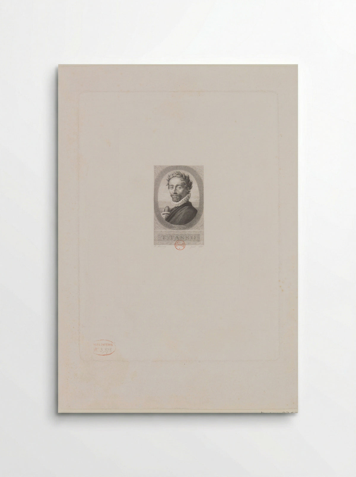 Portrait of Torquato Tasso - Paolo Mercuri - Poster