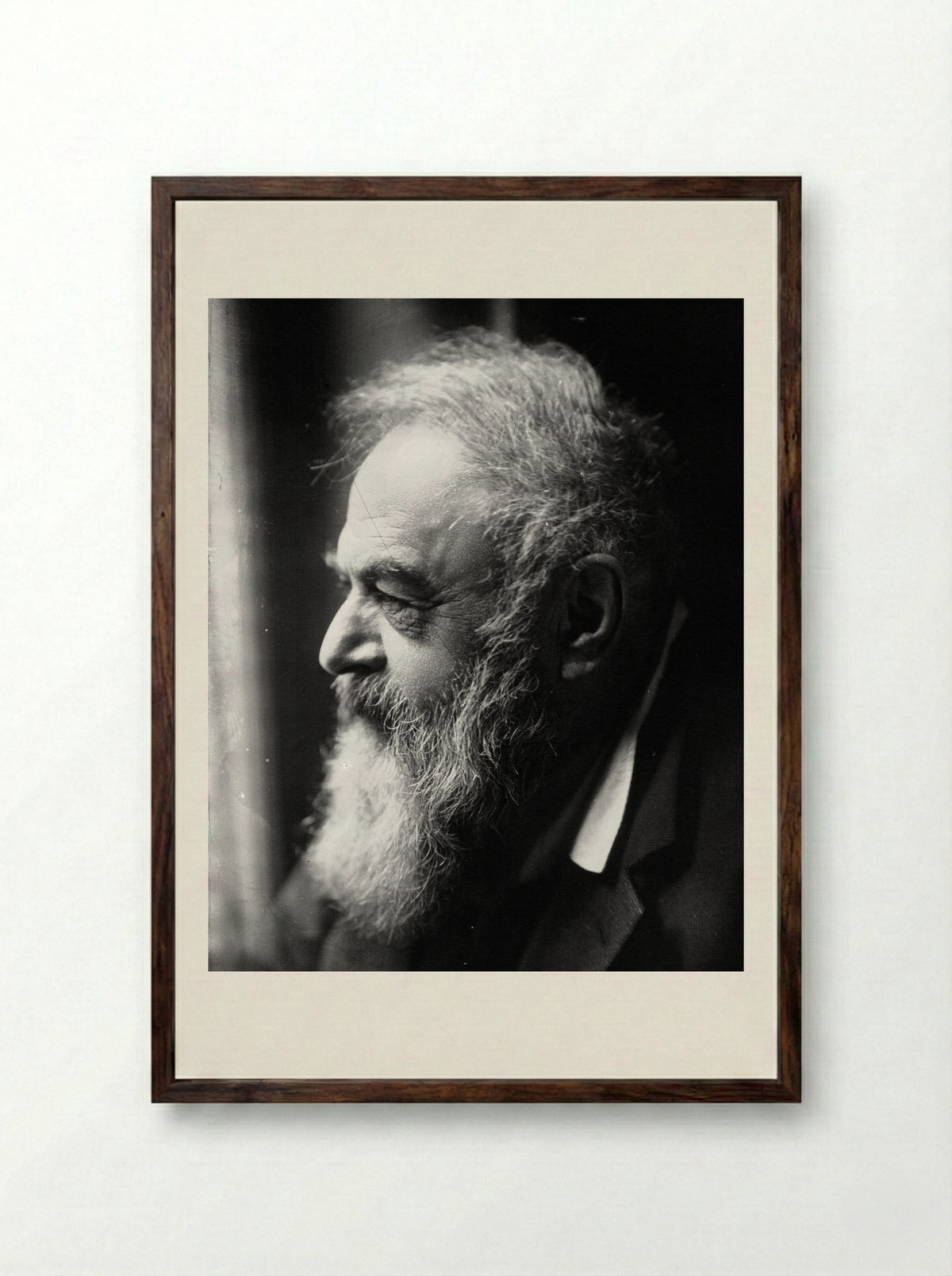 Portrait of Tristan Bernard - Paul Nadar - Framed Print Dark Wood