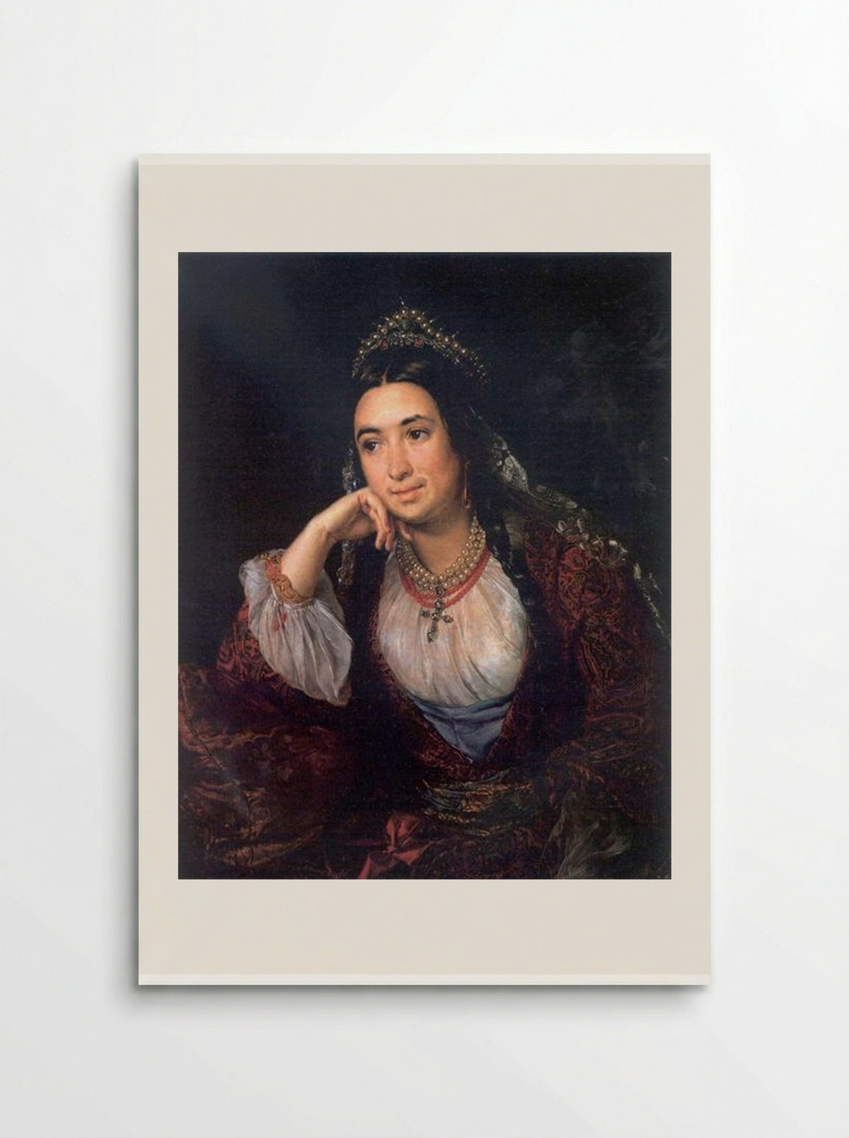 Portrait of V.I. Lizogub - Vasily Tropinin - Poster