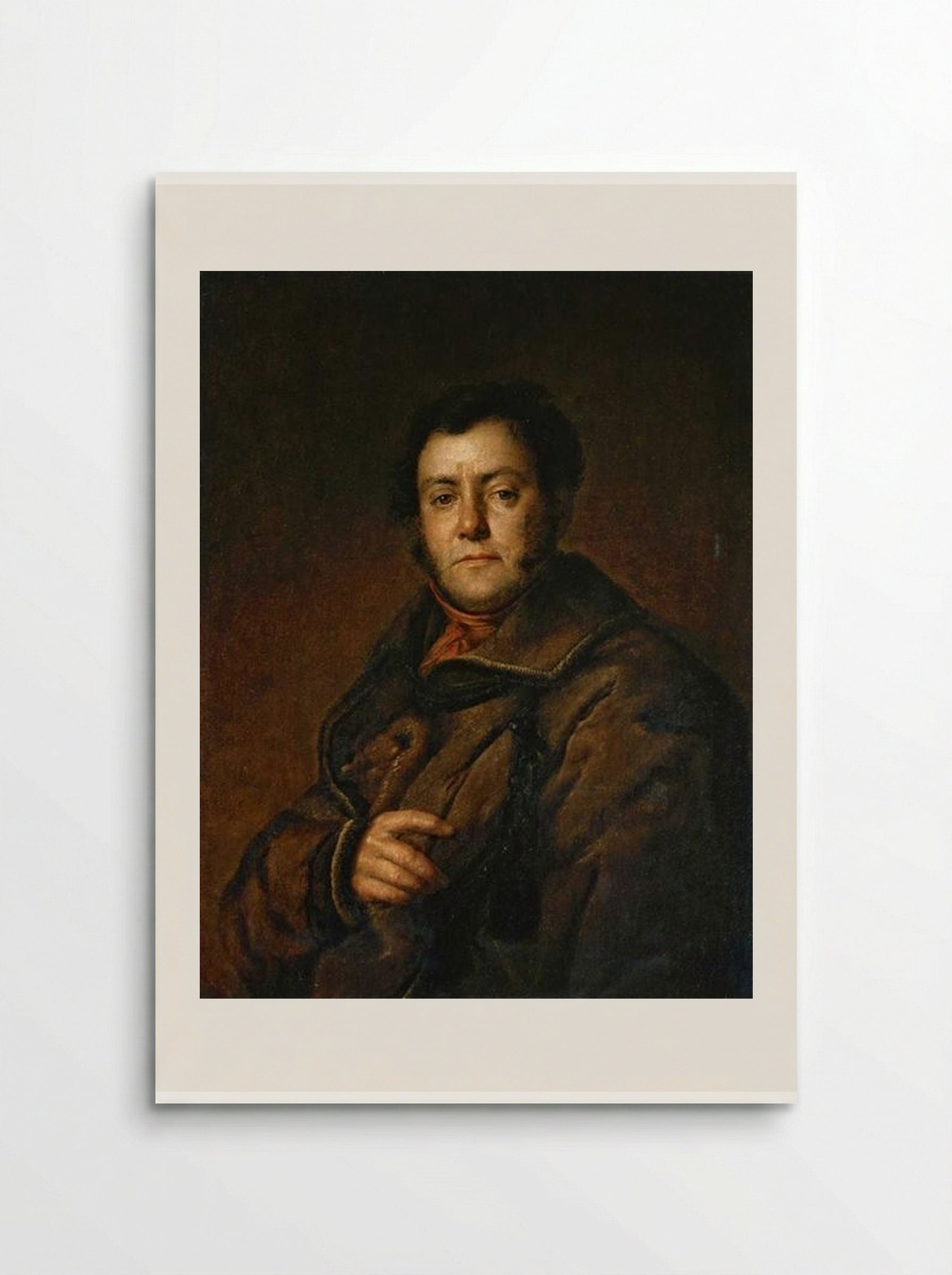 Portrait of V.M. Yakovlev - Vasily Tropinin - Poster