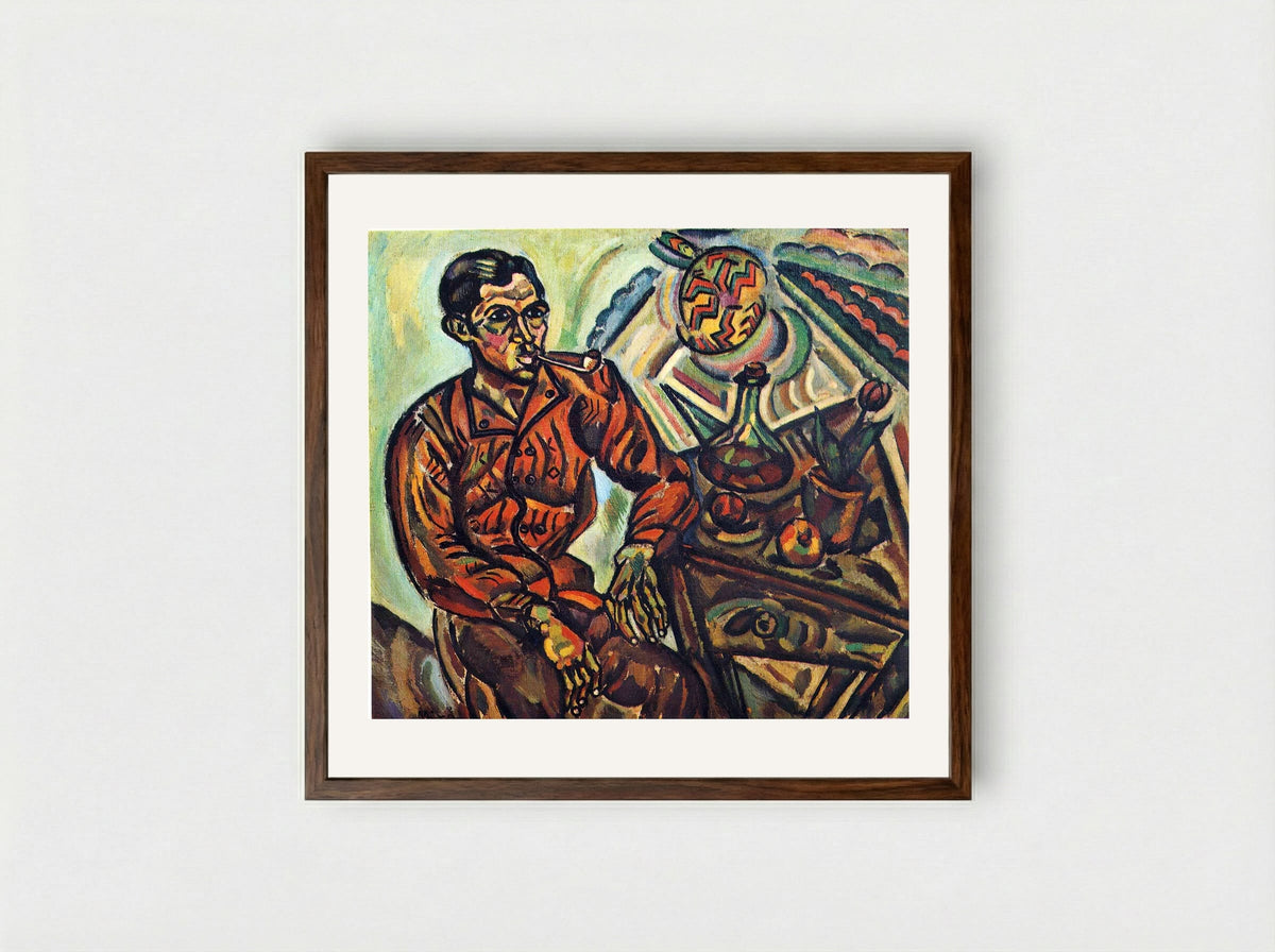Portrait of V. Nubiola - Joan Miró - Framed Print Dark Wood