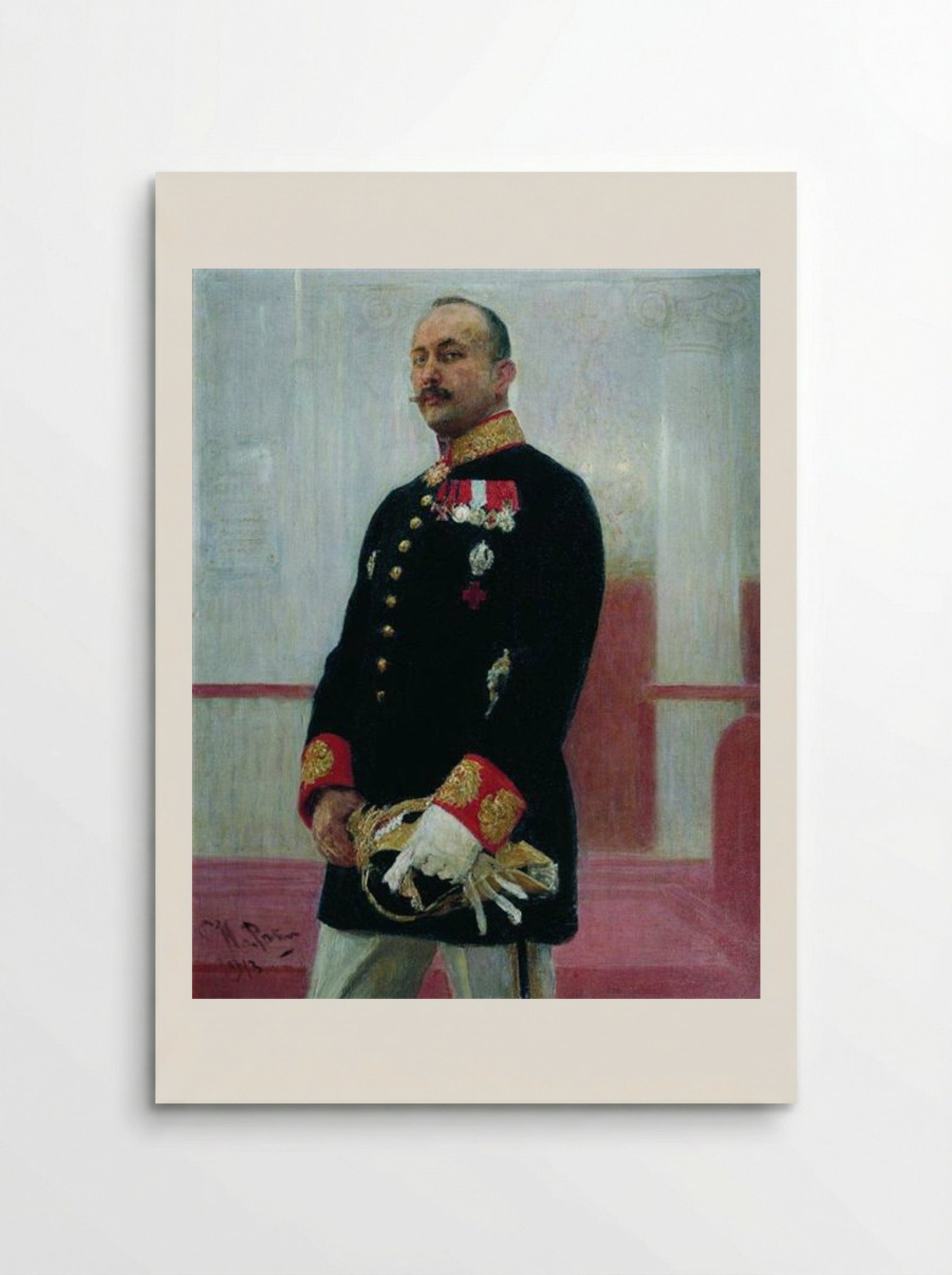 Portrait of V. Gudovich - Ilya Repin - Poster