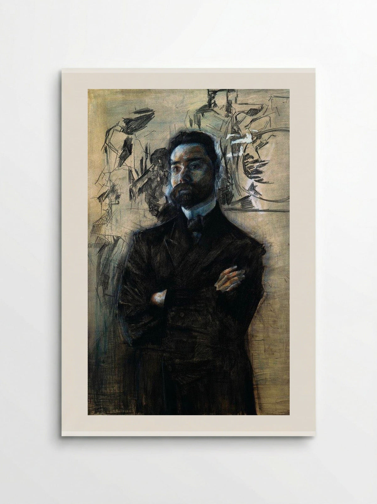 Portrait of Valery Bryusov - Mikhail Vrubel - Poster