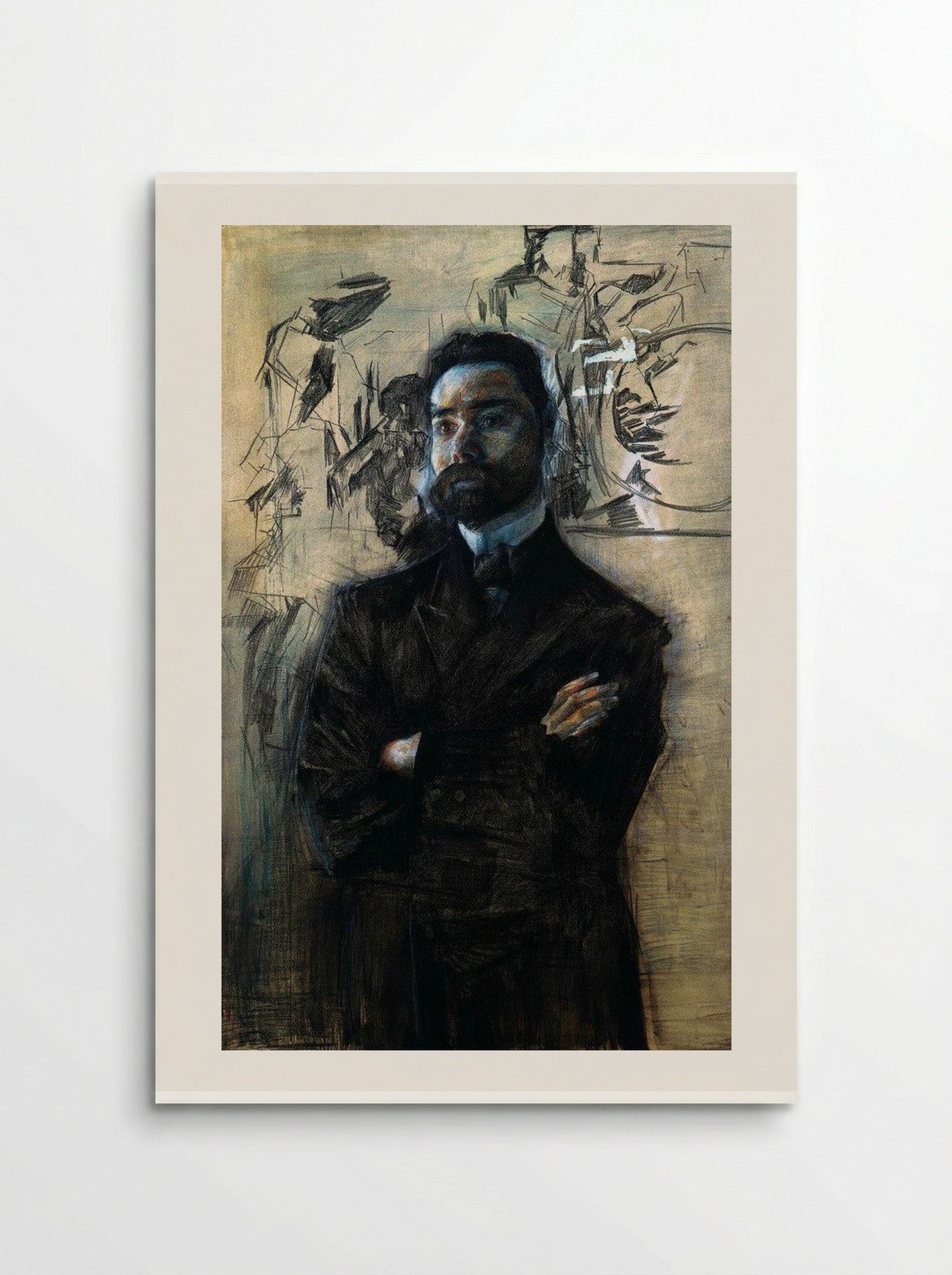 Portrait of Valery Bryusov - Mikhail Vrubel - Poster