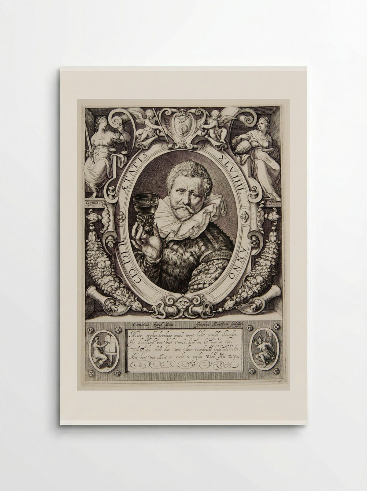 Portrait of Vincent Jacobsen - Jacob Matham - Poster